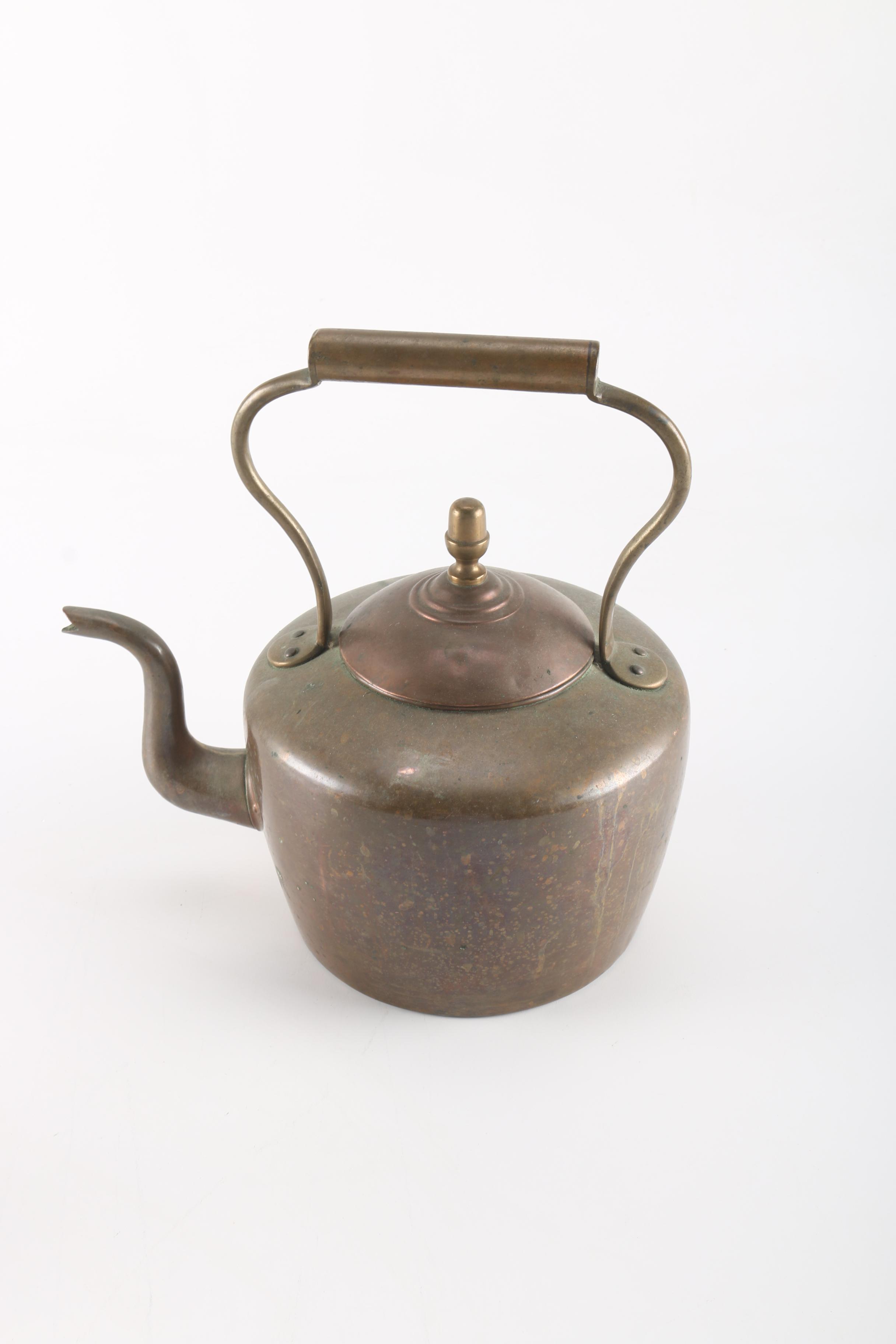 Antique Copper Alloy Teapot