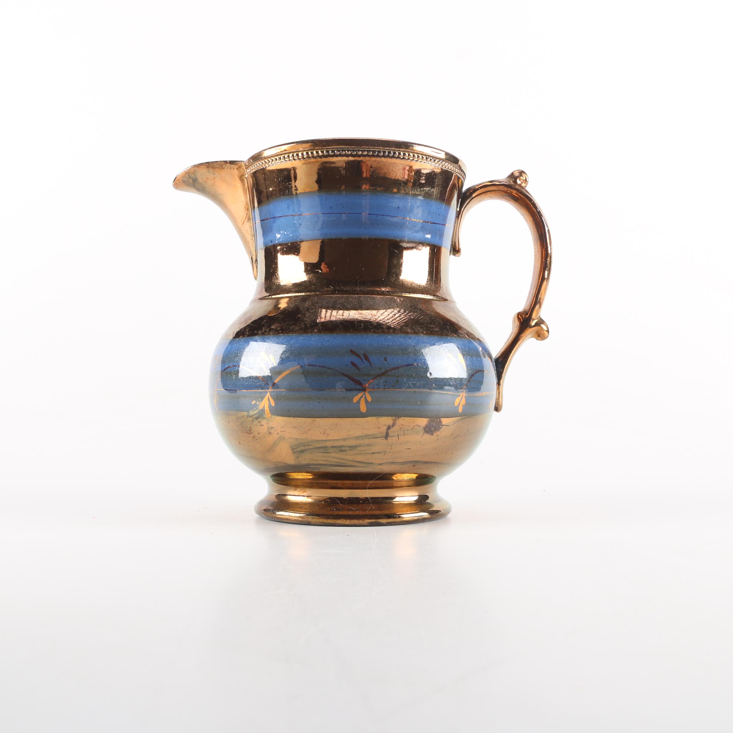 Copper Luster Pitcher Set