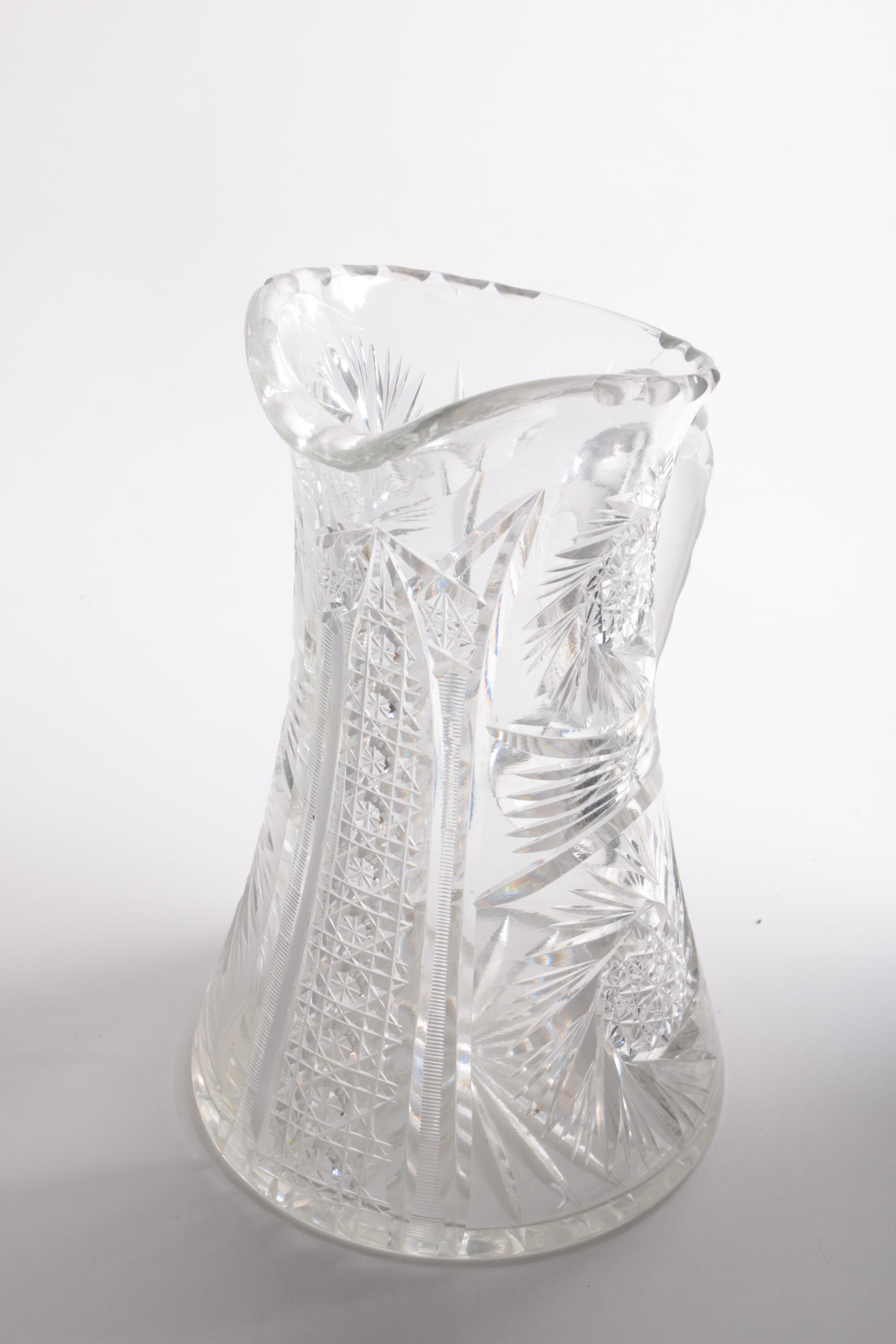 Cut Crystal Pitcher