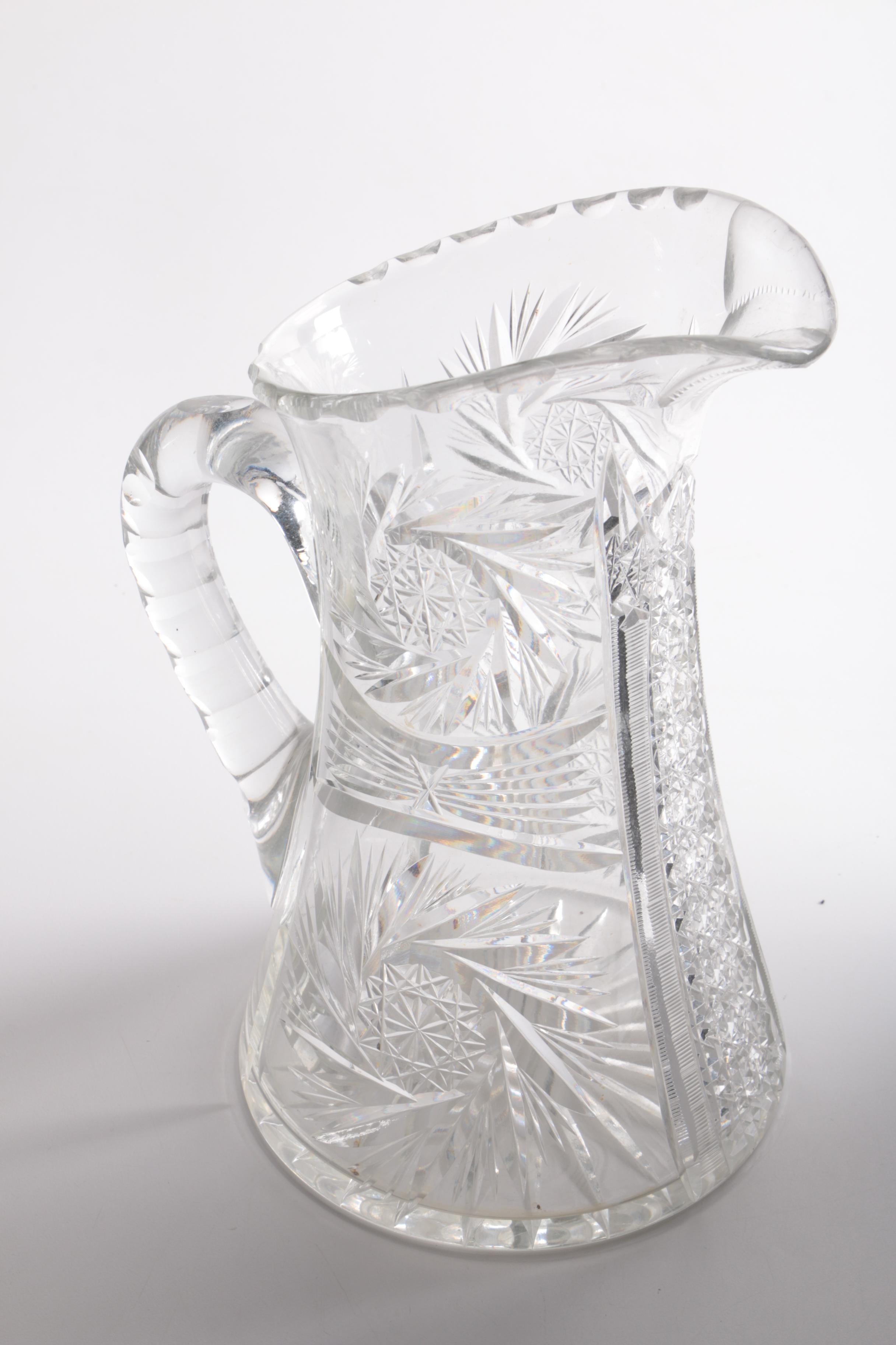 Cut Crystal Pitcher