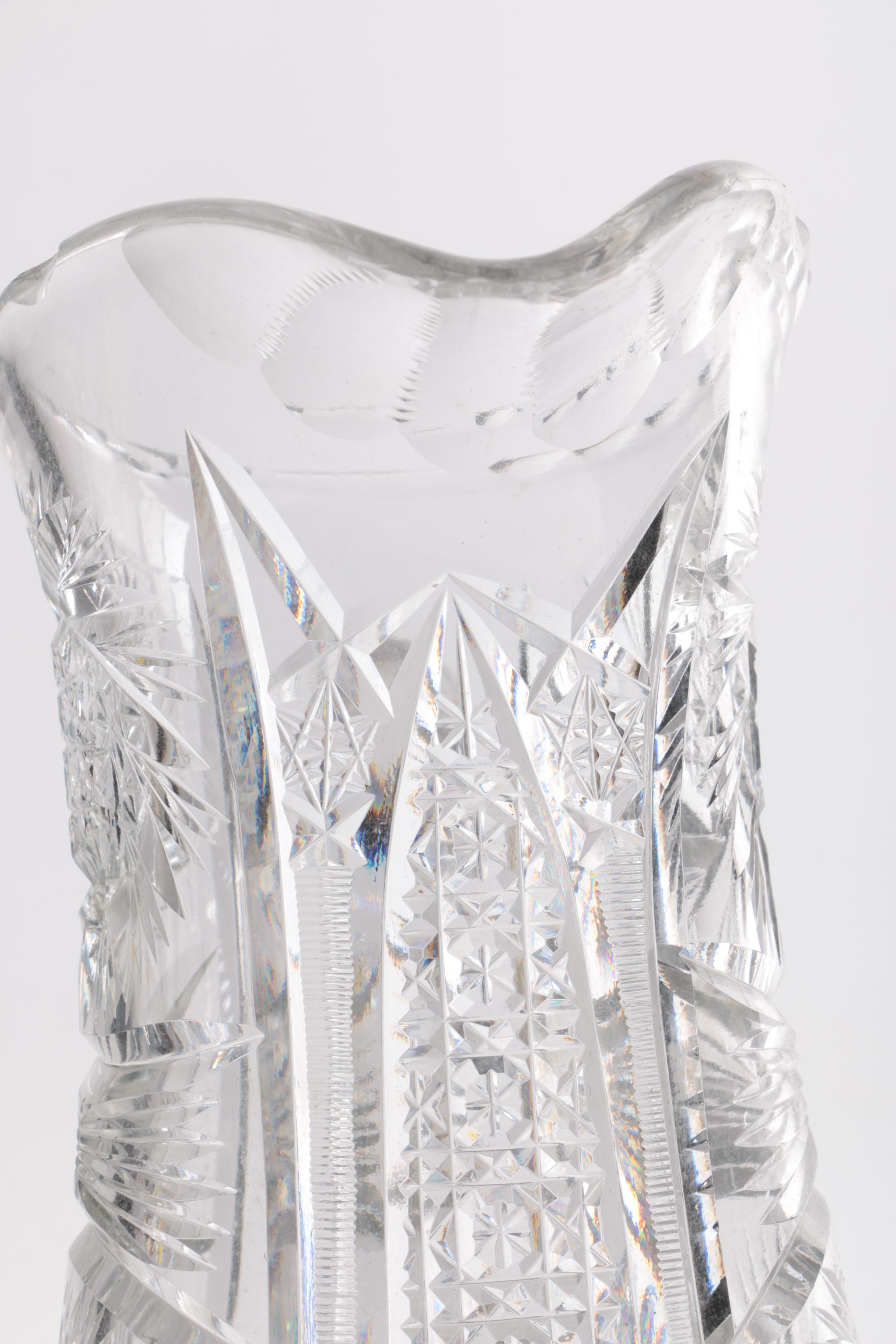 Cut Crystal Pitcher