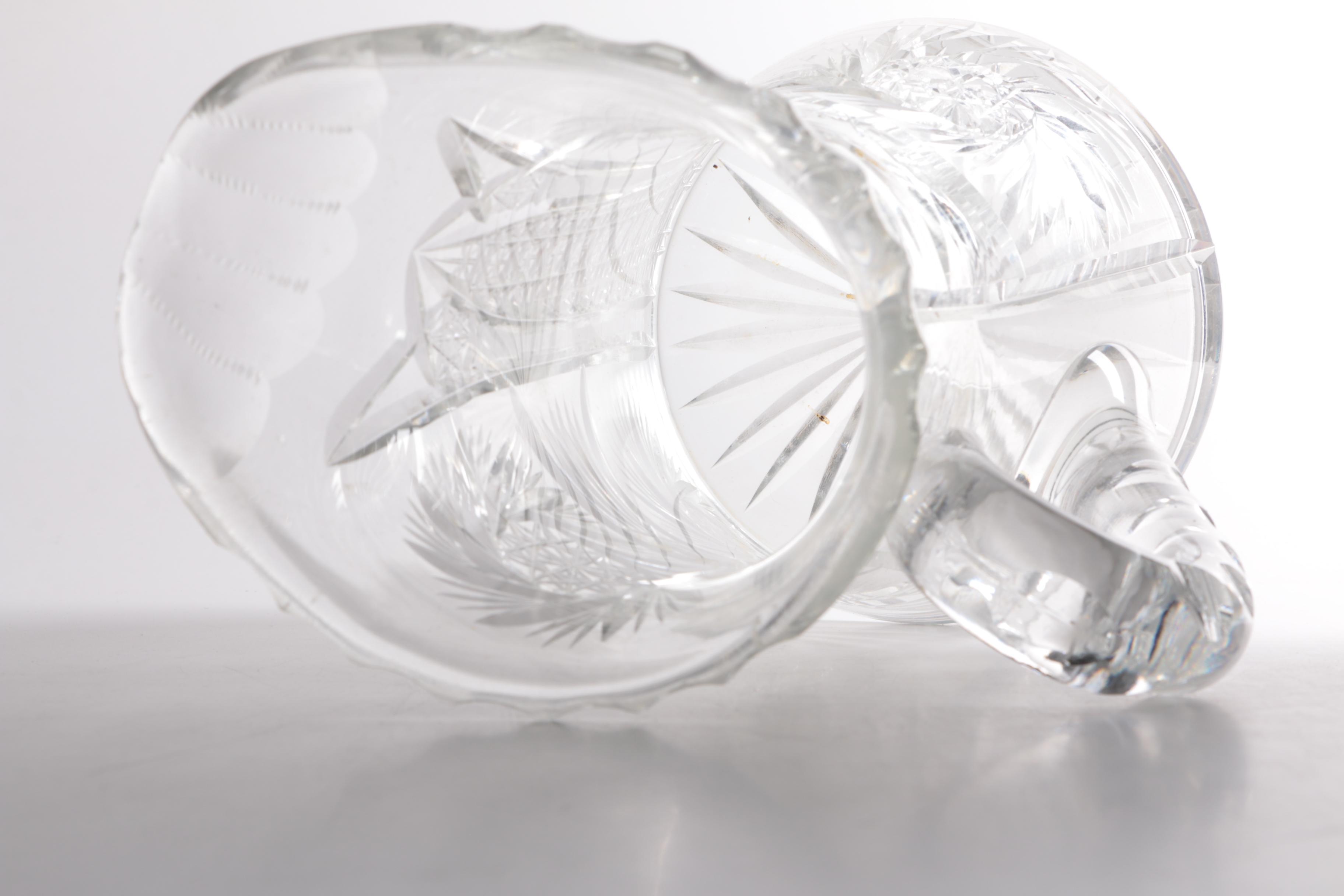 Cut Crystal Pitcher