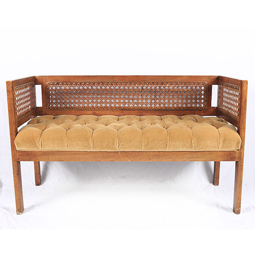 Vintage Cane Back Bench