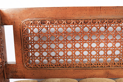 Vintage Cane Back Bench