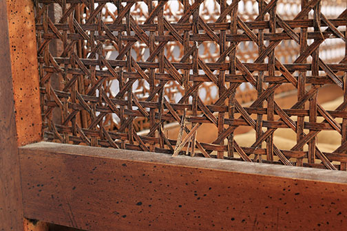 Vintage Cane Back Bench