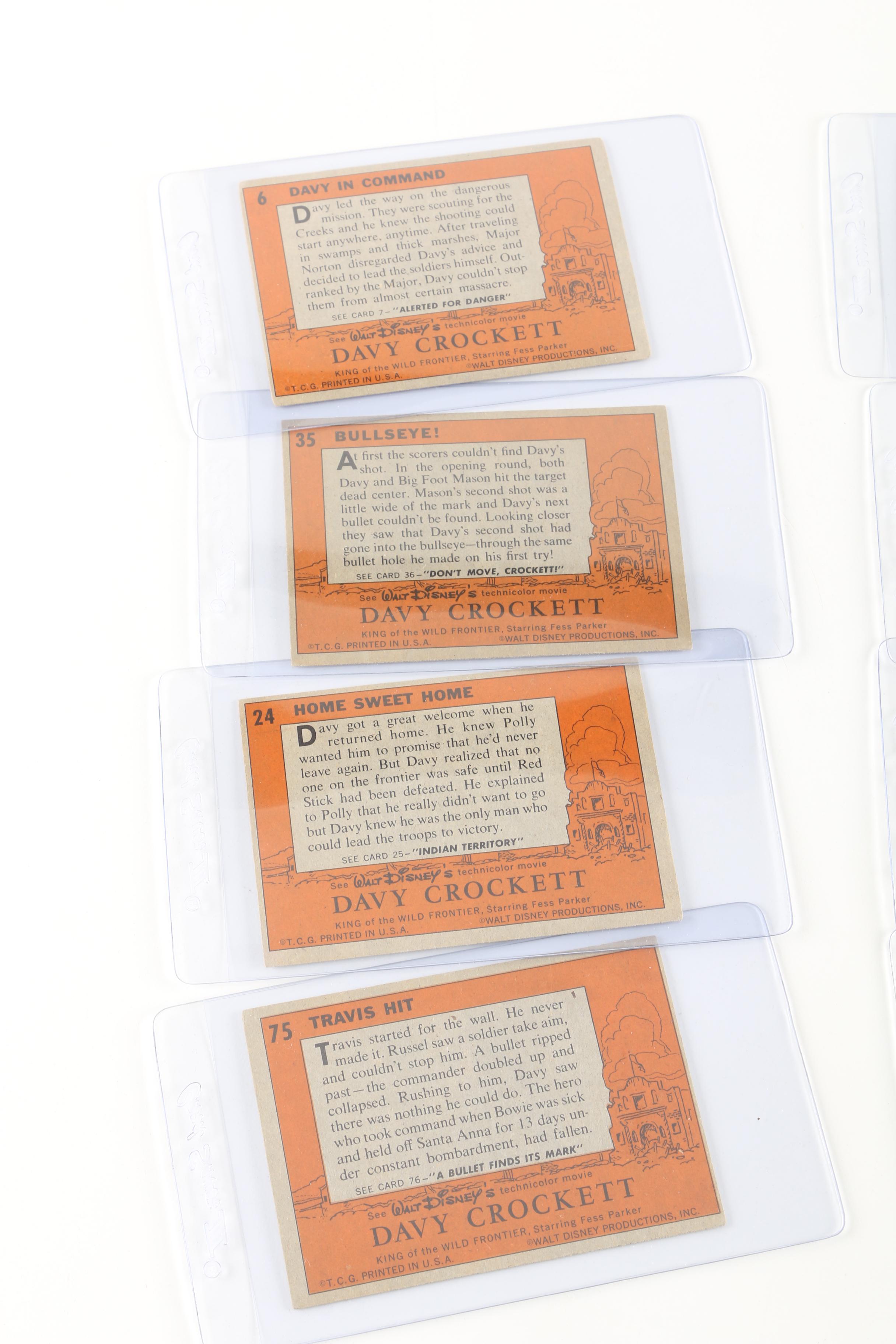 Eleven Walt Disney's "Davy Crockett" Topps Cards Circa 1956