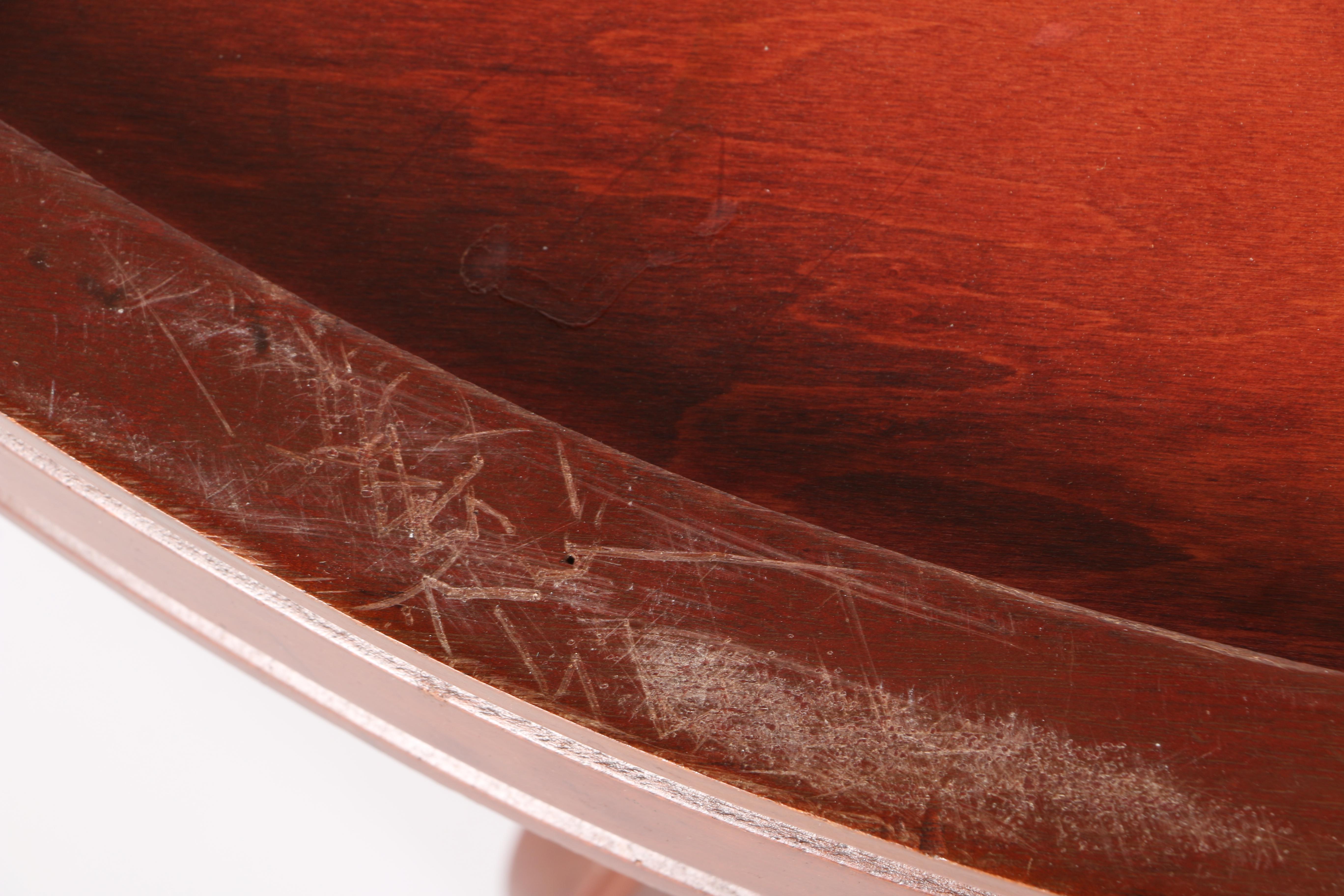 Vintage Victorian Style Marble Top Coffee Table in Mahogany