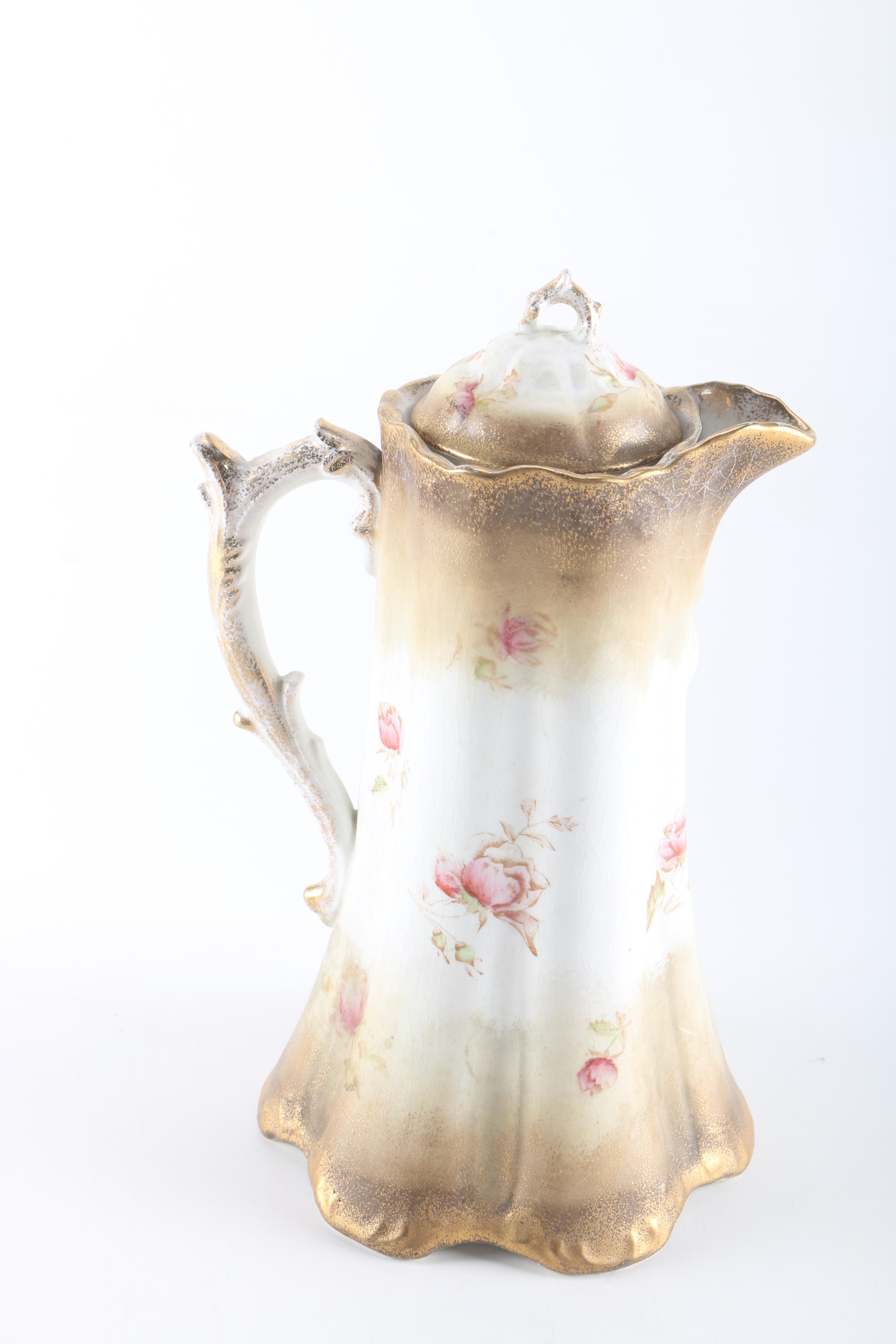 Warwick China Chocolate Pot