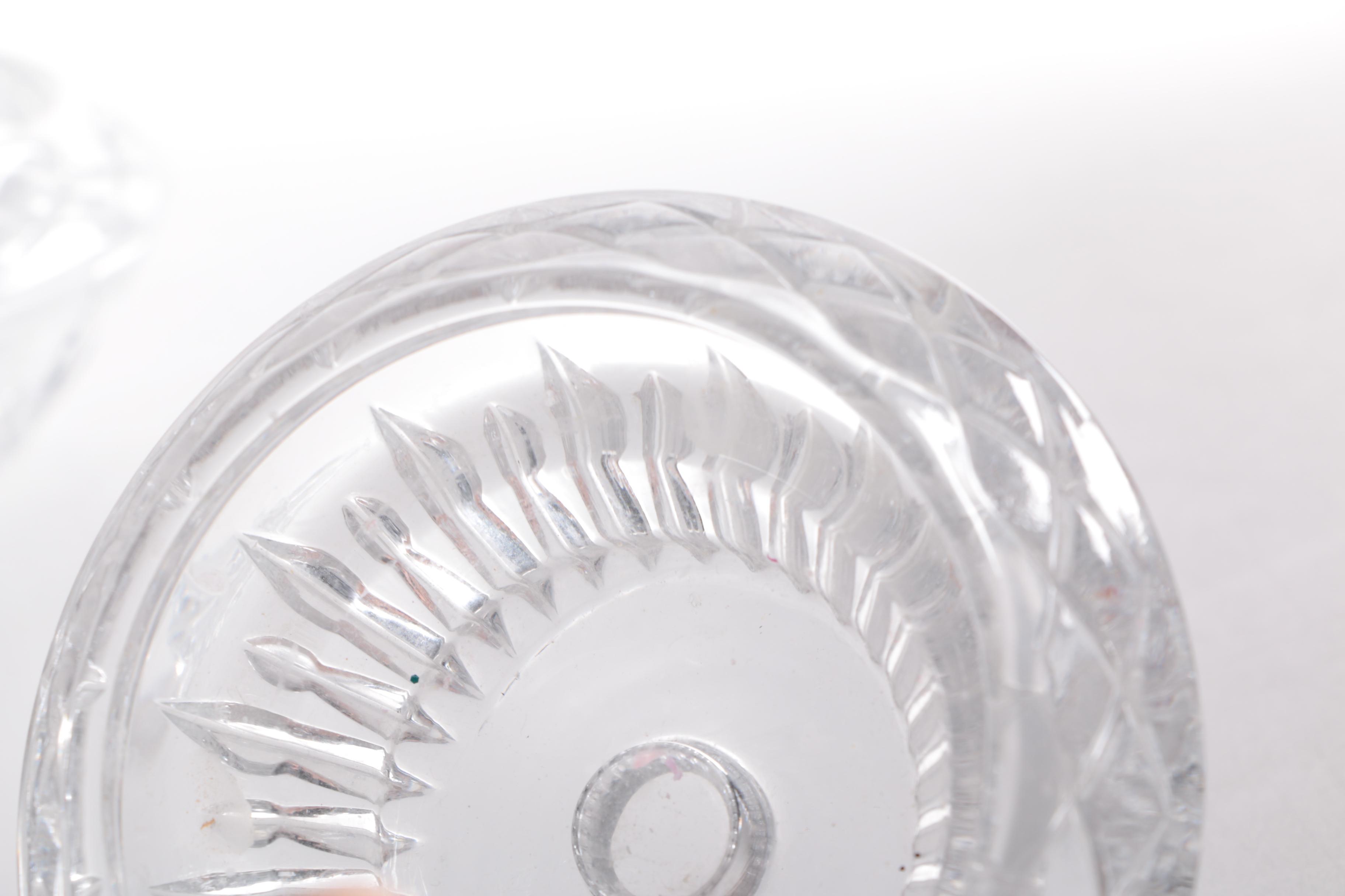 Crystal Ashtrays With Sugar Jar