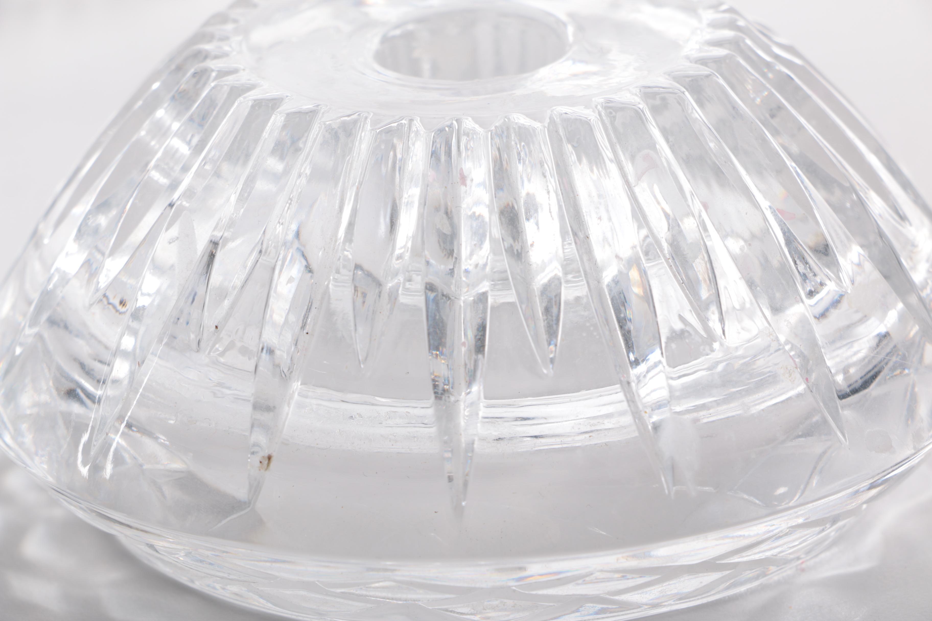 Crystal Ashtrays With Sugar Jar