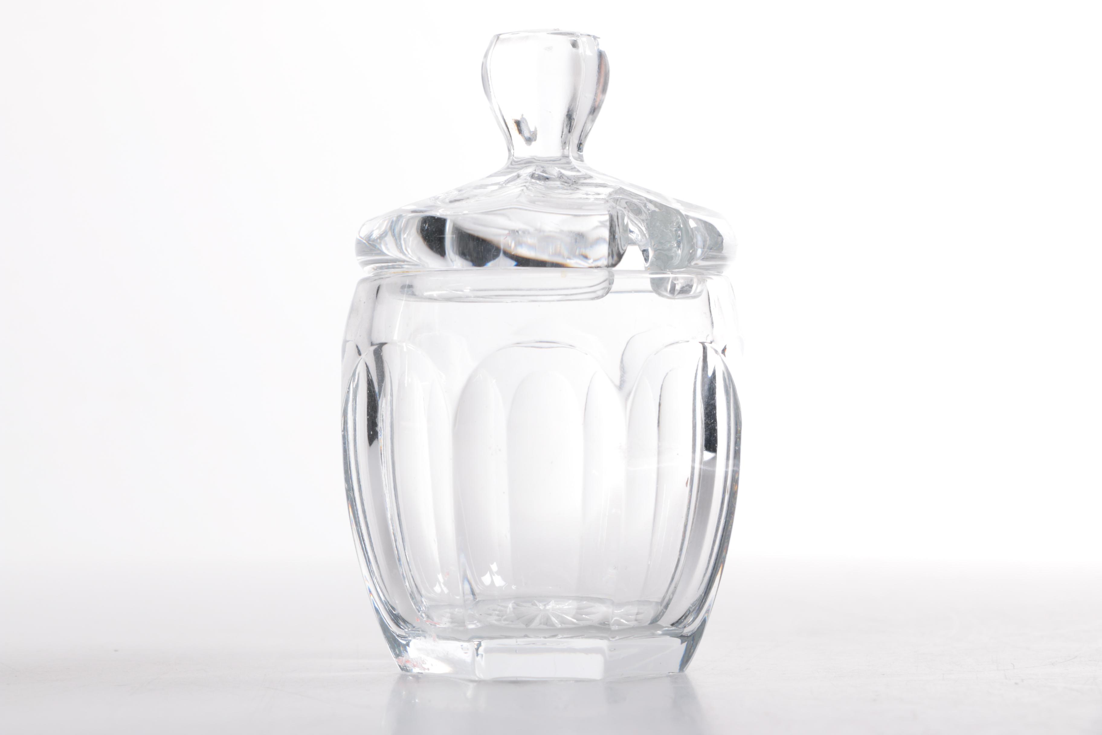 Crystal Ashtrays With Sugar Jar