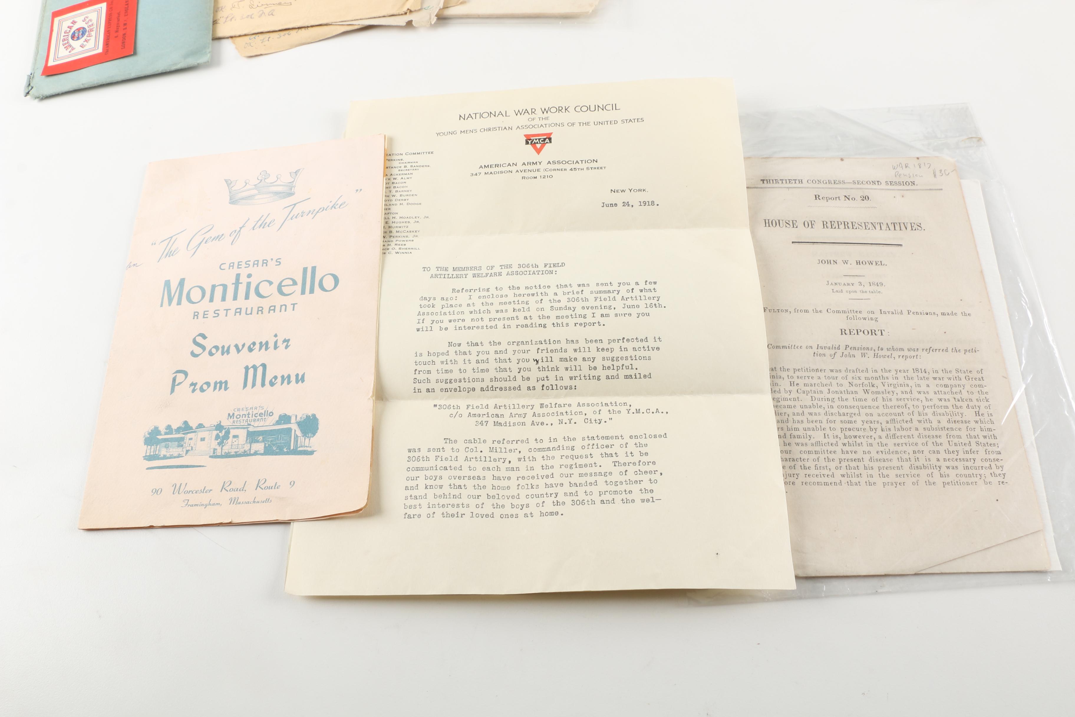 Collection of Vintage Paper Ephemera