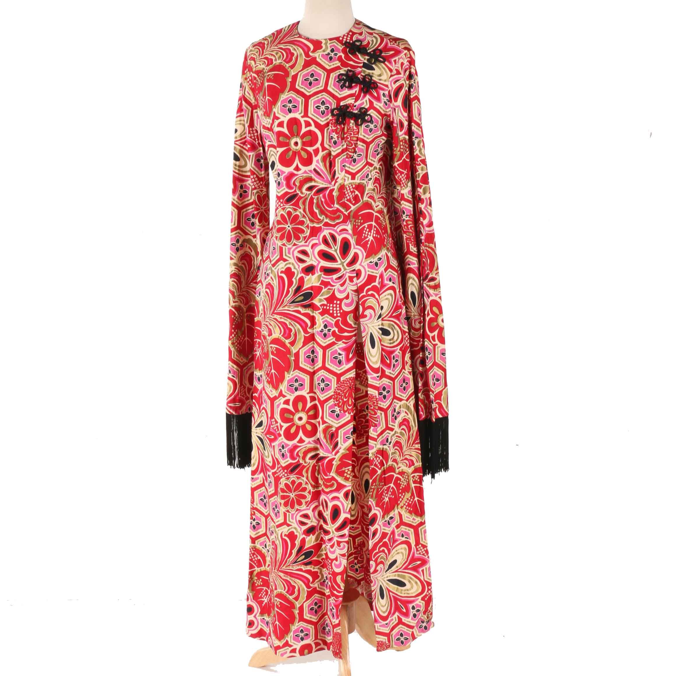 Vintage Alfred Shaheen Print Dress