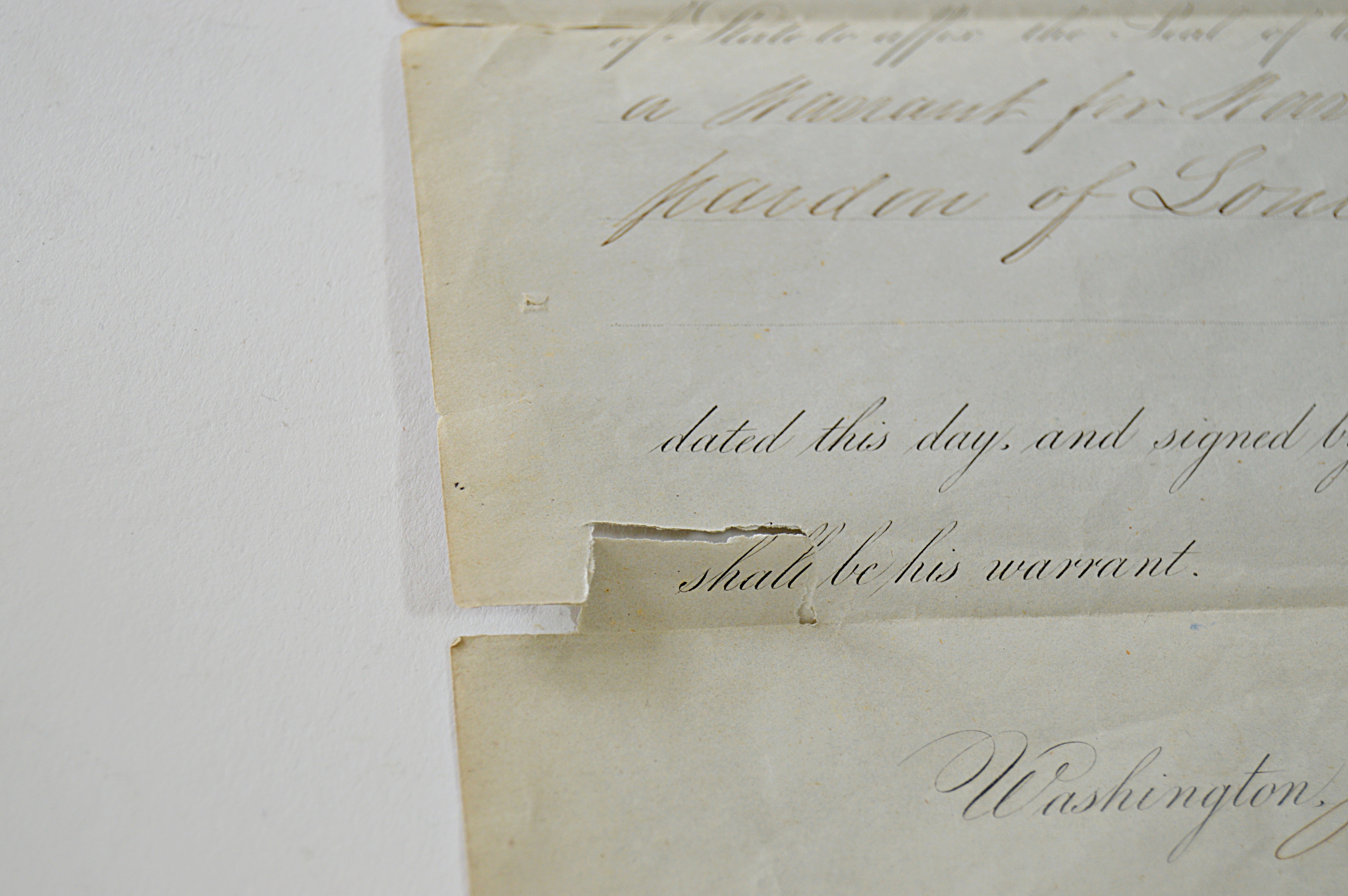 Original 1861 Abraham Lincoln Pardon of Louis Neals