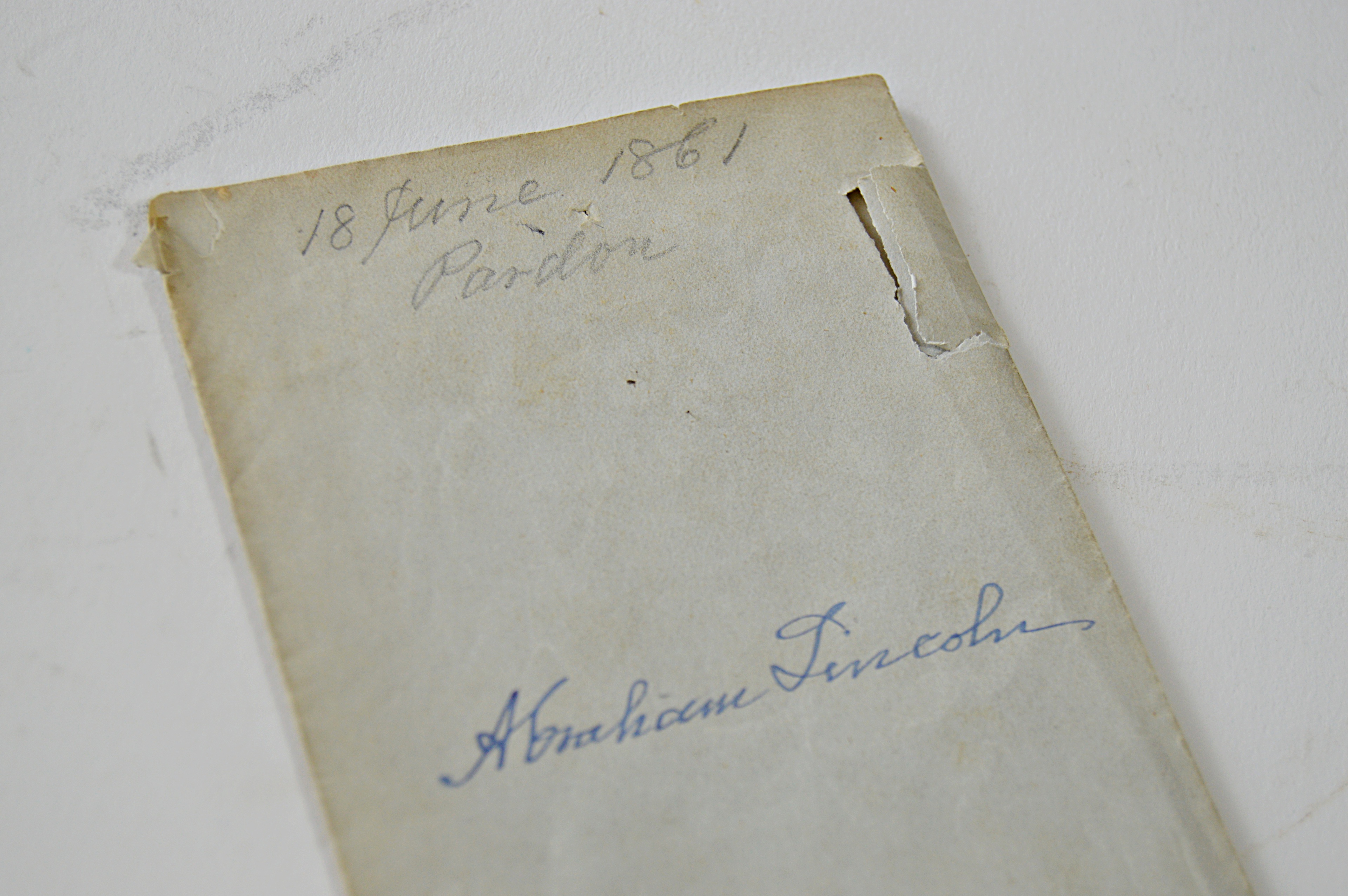 Original 1861 Abraham Lincoln Pardon of Louis Neals