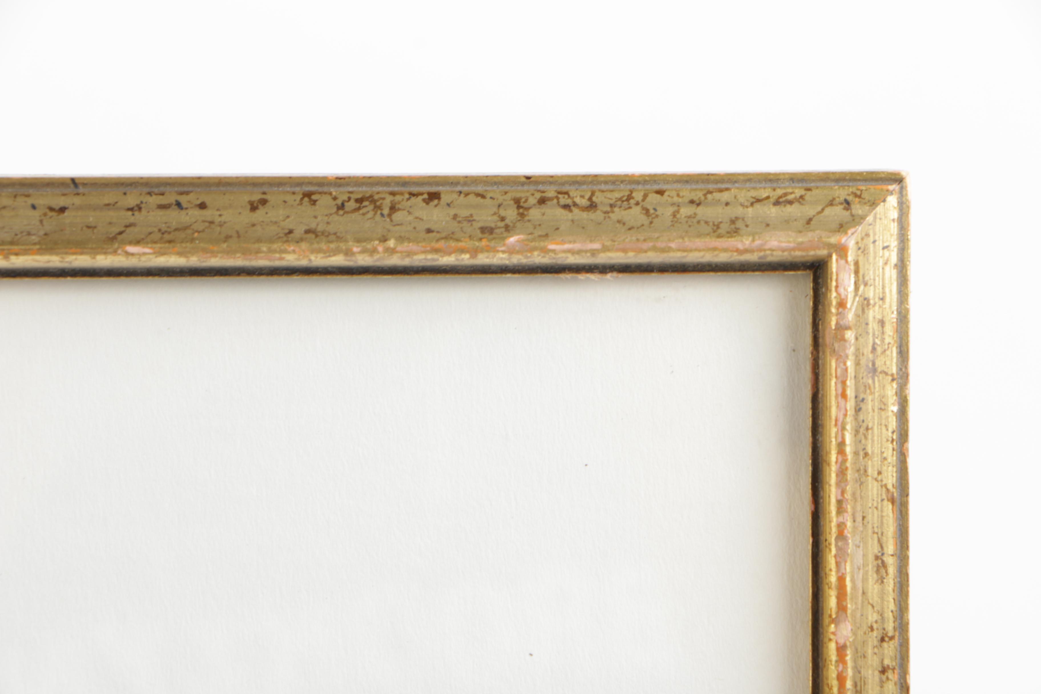 1967 Henry Varnum Poor Oil Pastel of a Treeline