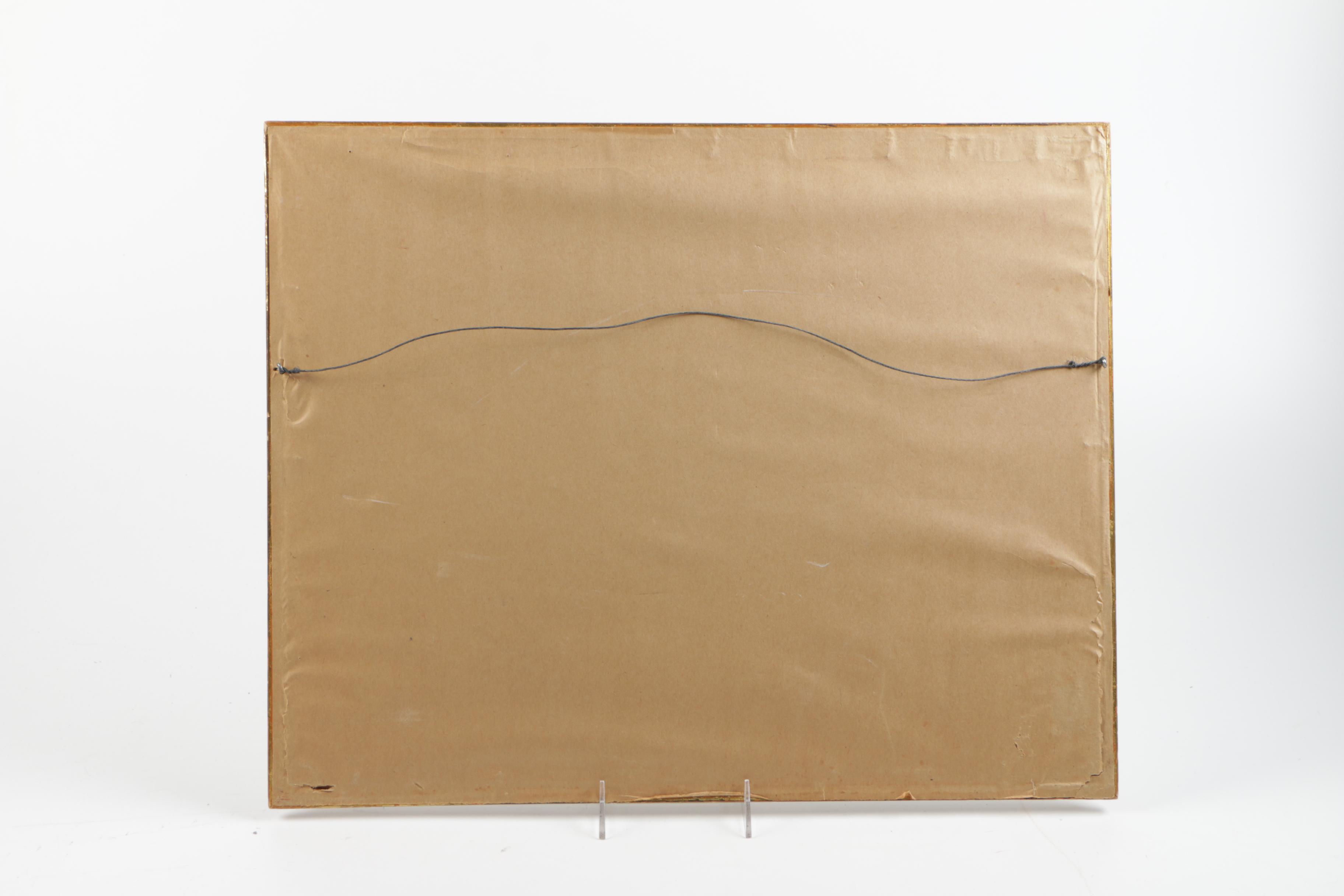 1967 Henry Varnum Poor Oil Pastel of a Treeline