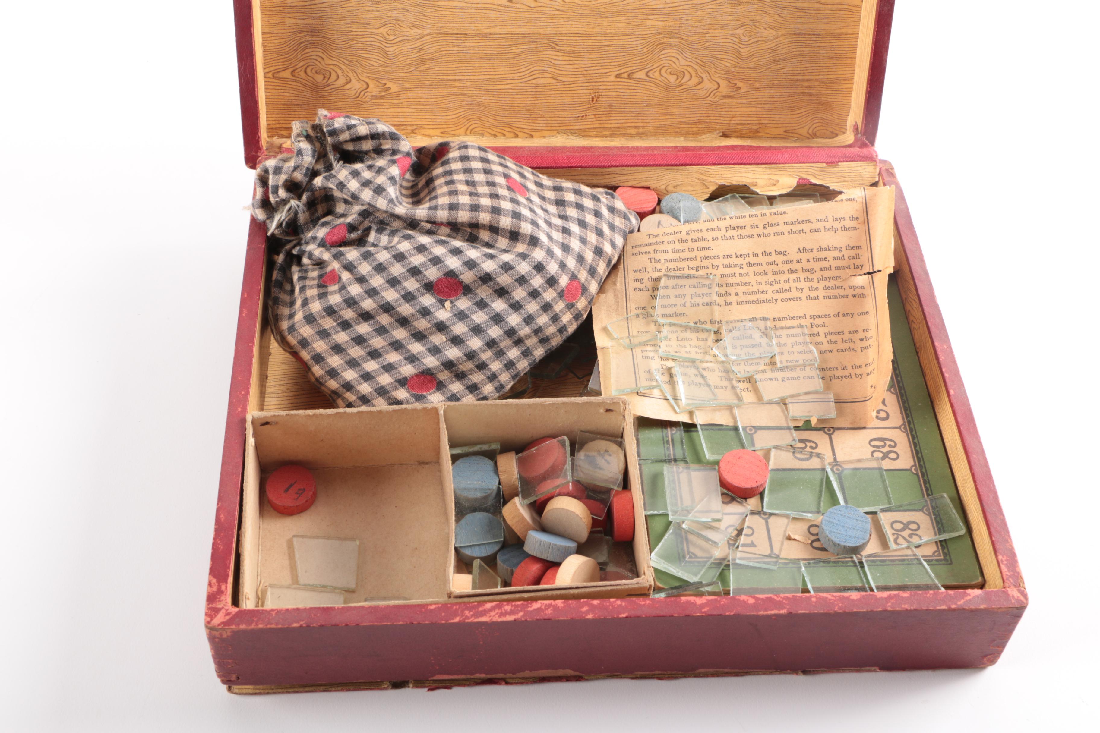 Vintage Lotto Board Game