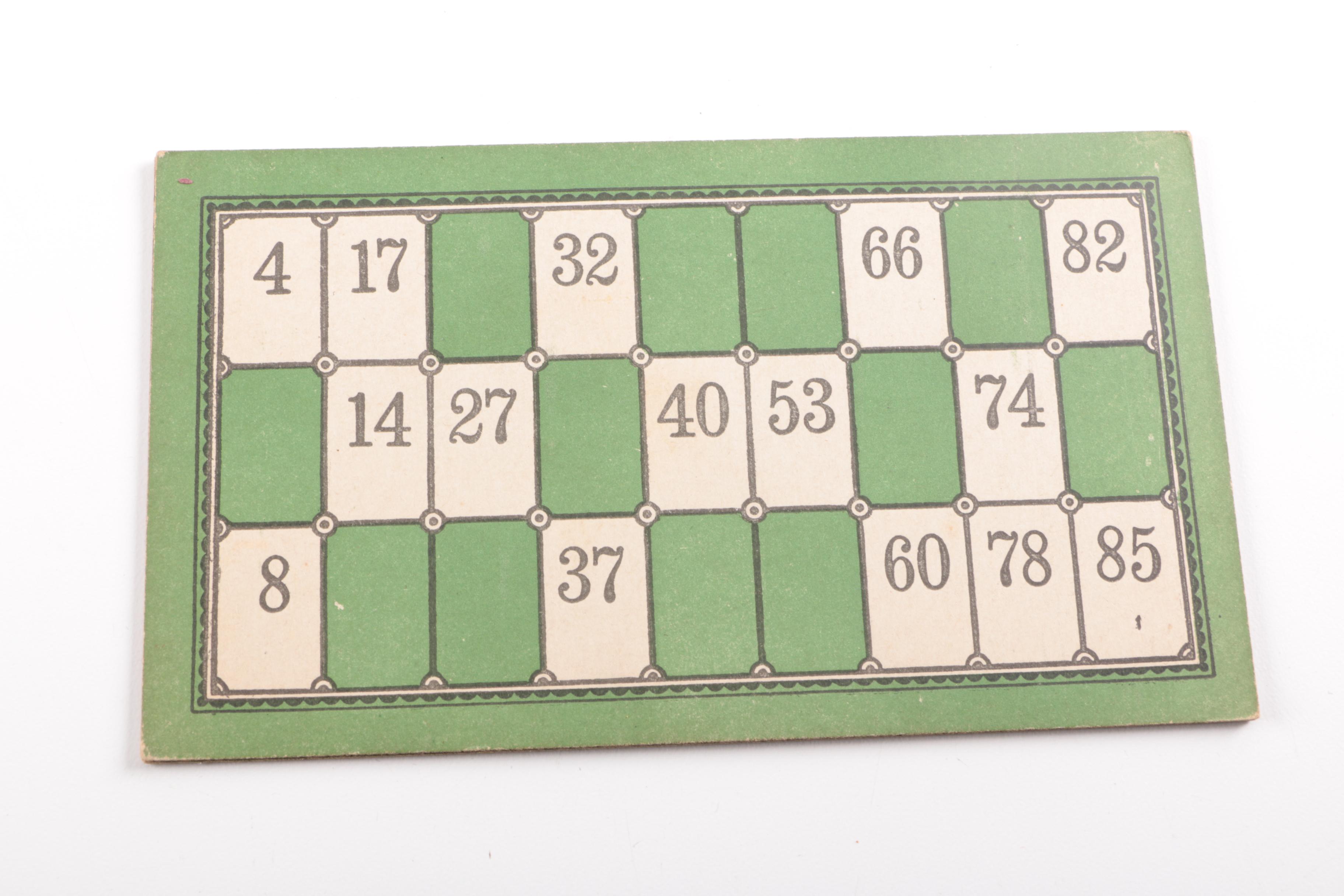 Vintage Lotto Board Game