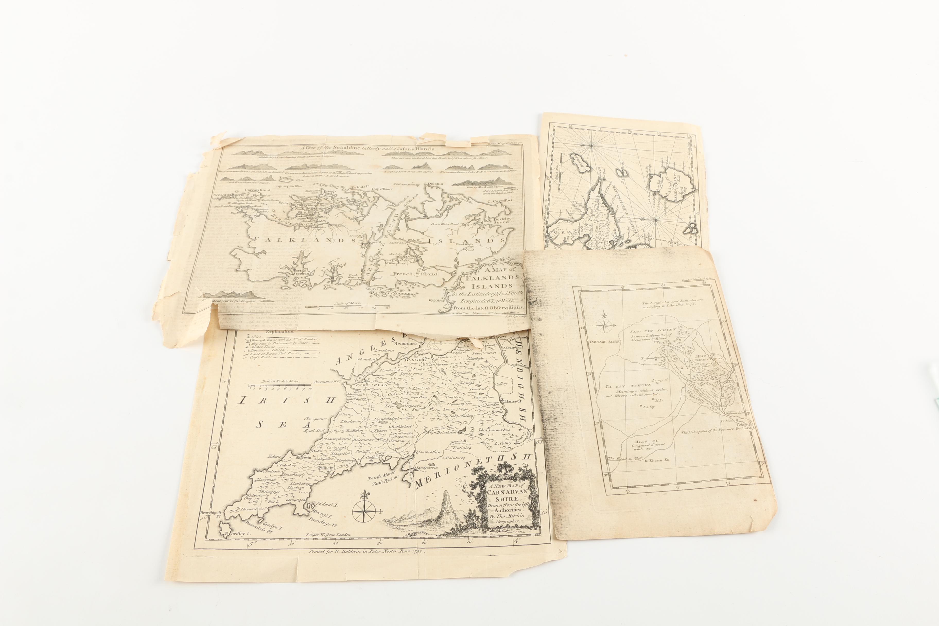 Collection of Vintage Maps and Newspapers
