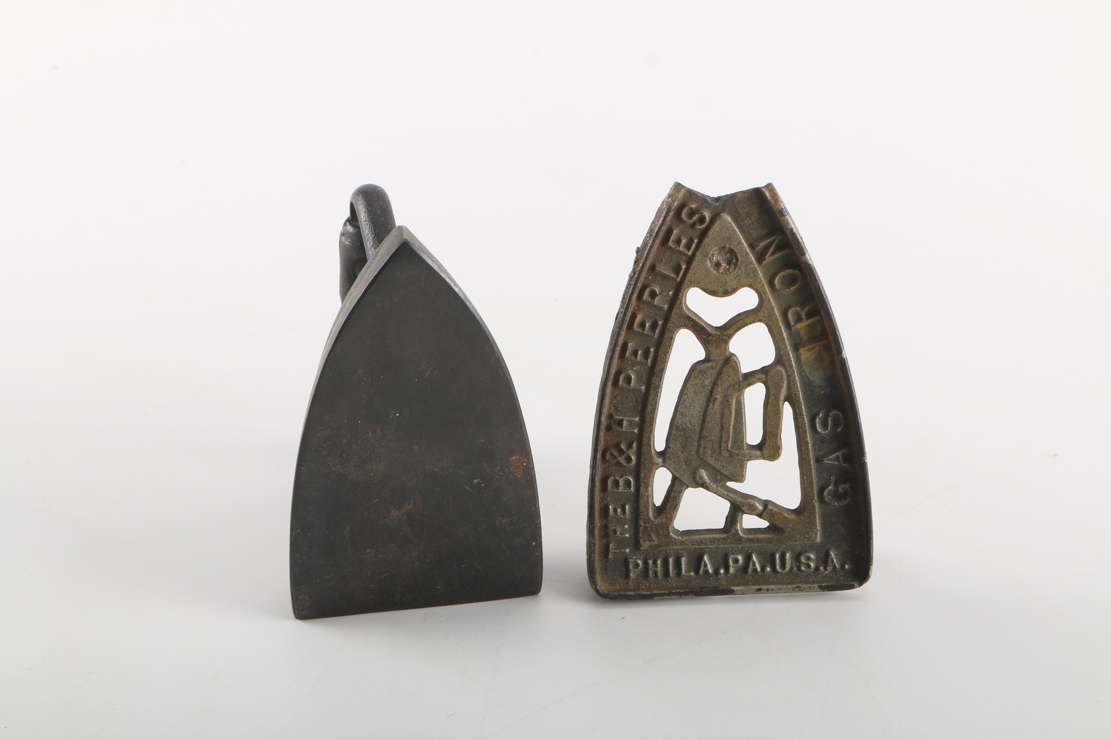 Cast Iron Flat Iron and Trivet