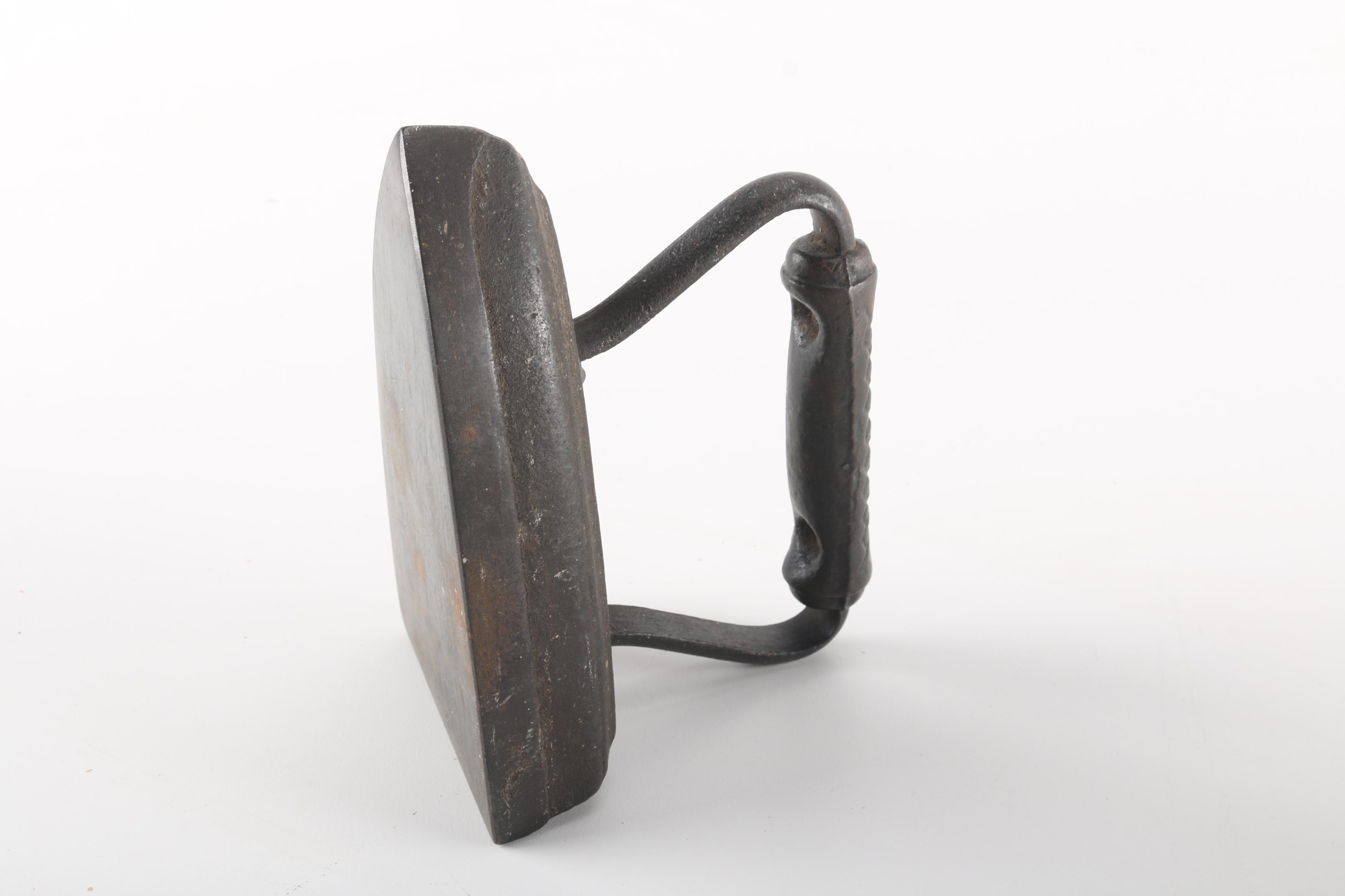 Cast Iron Flat Iron and Trivet