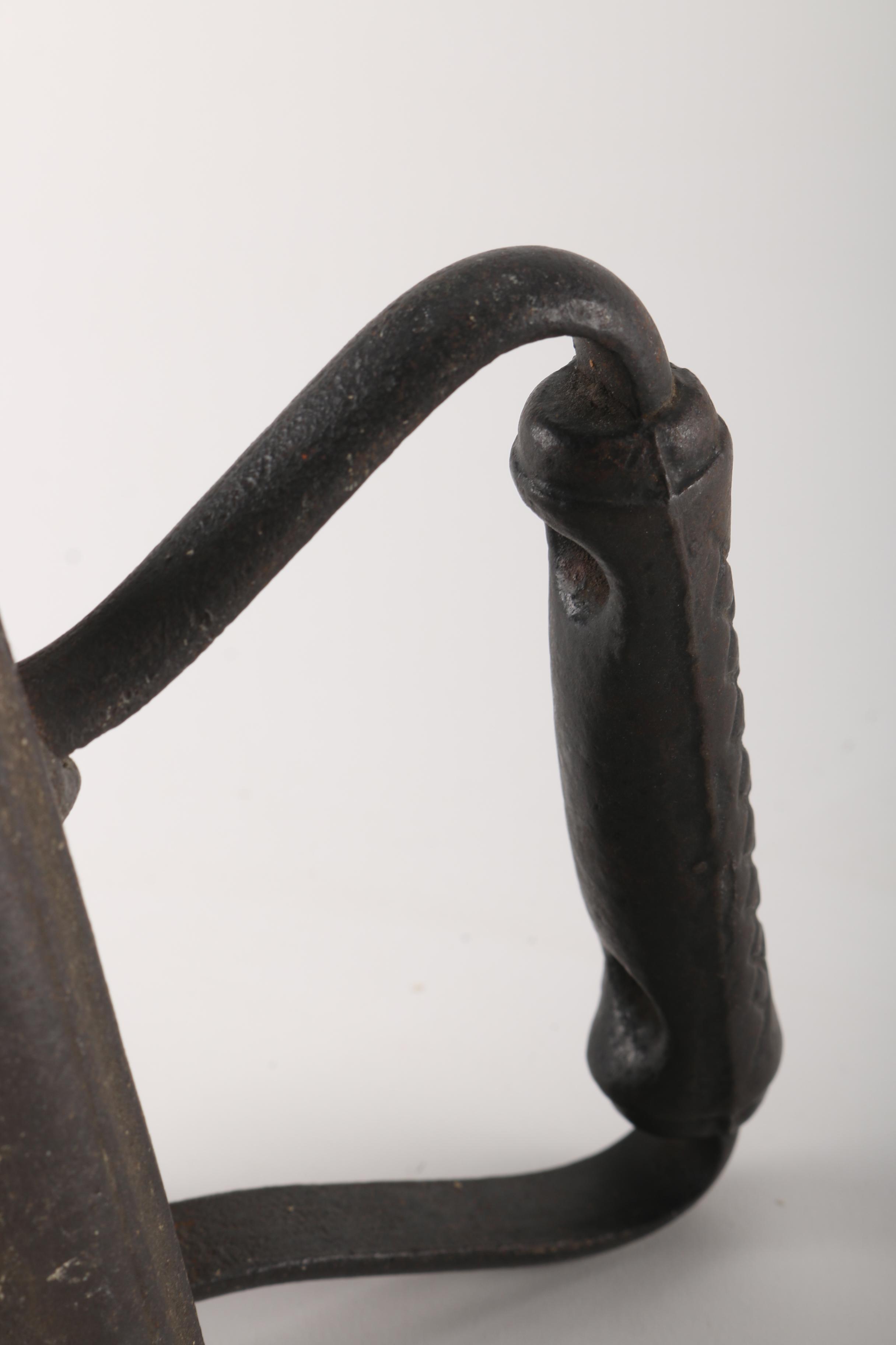 Cast Iron Flat Iron and Trivet