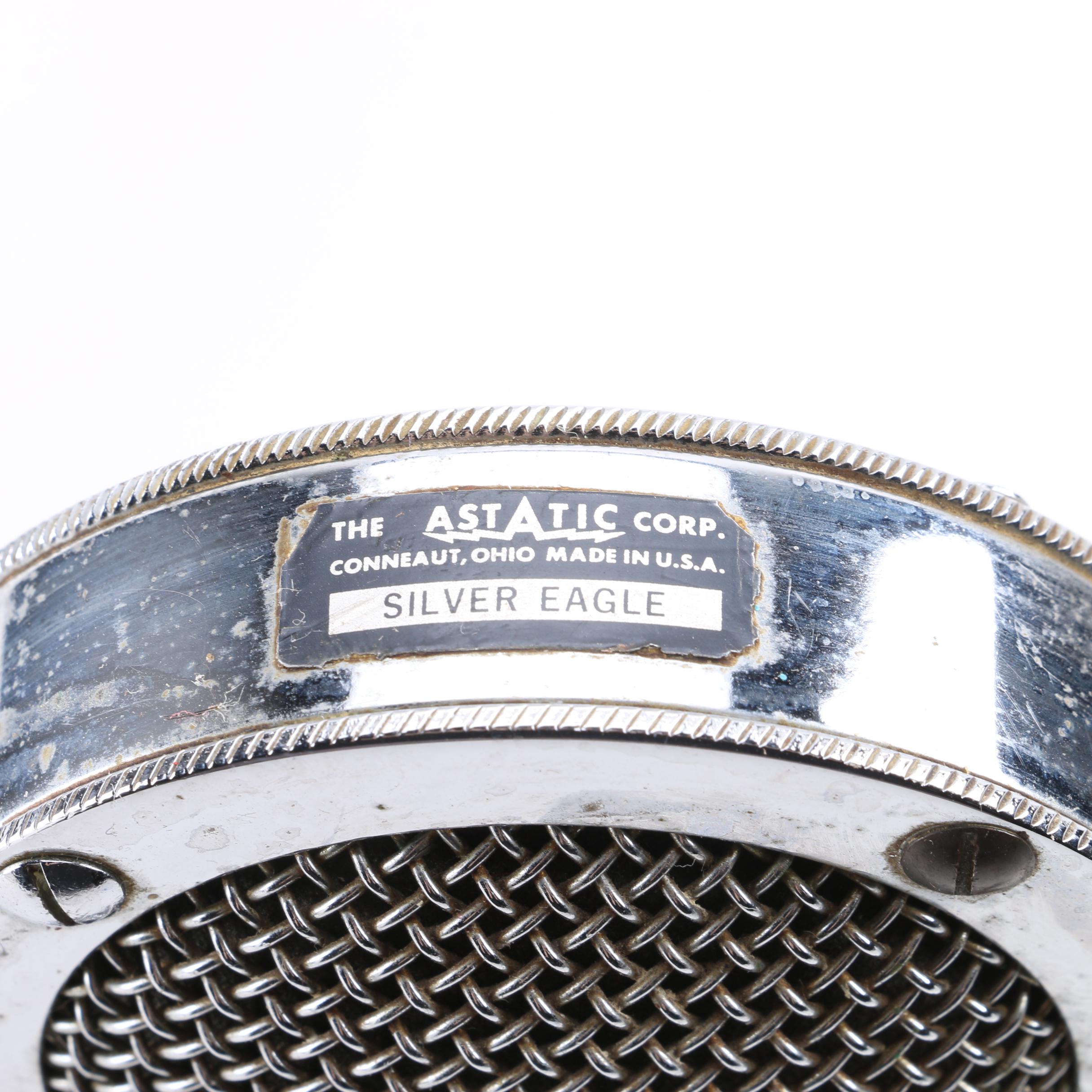 Vintage Astatic D-104 Silver Eagle Microphones