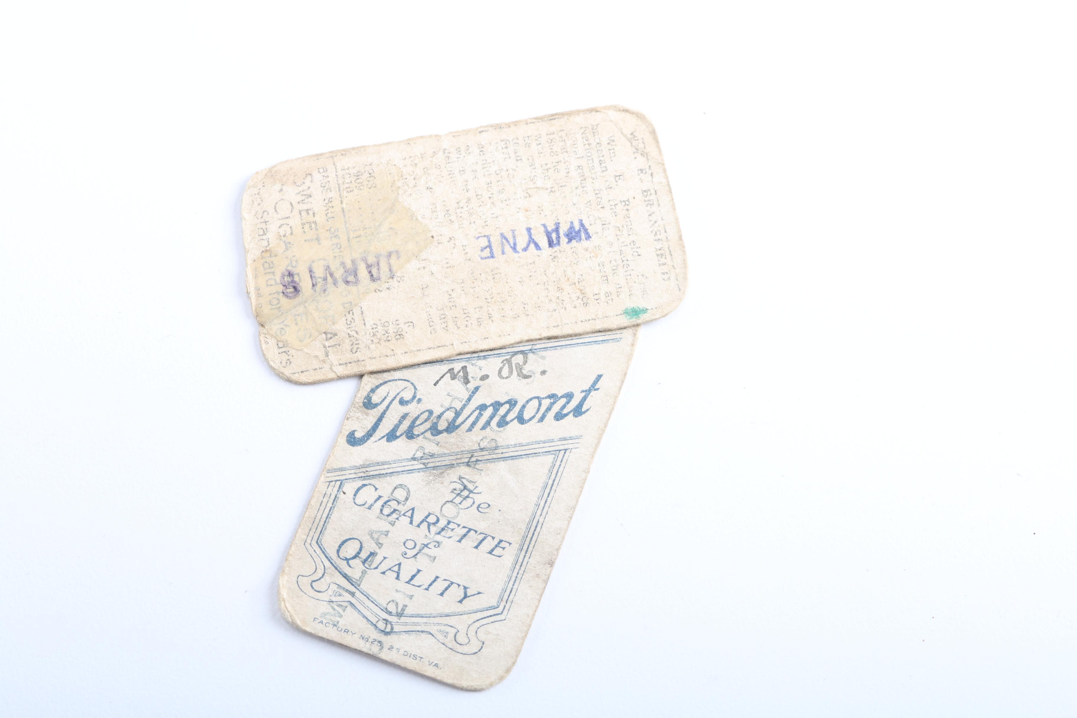 Early 1900s Tobacco Baseball Cards