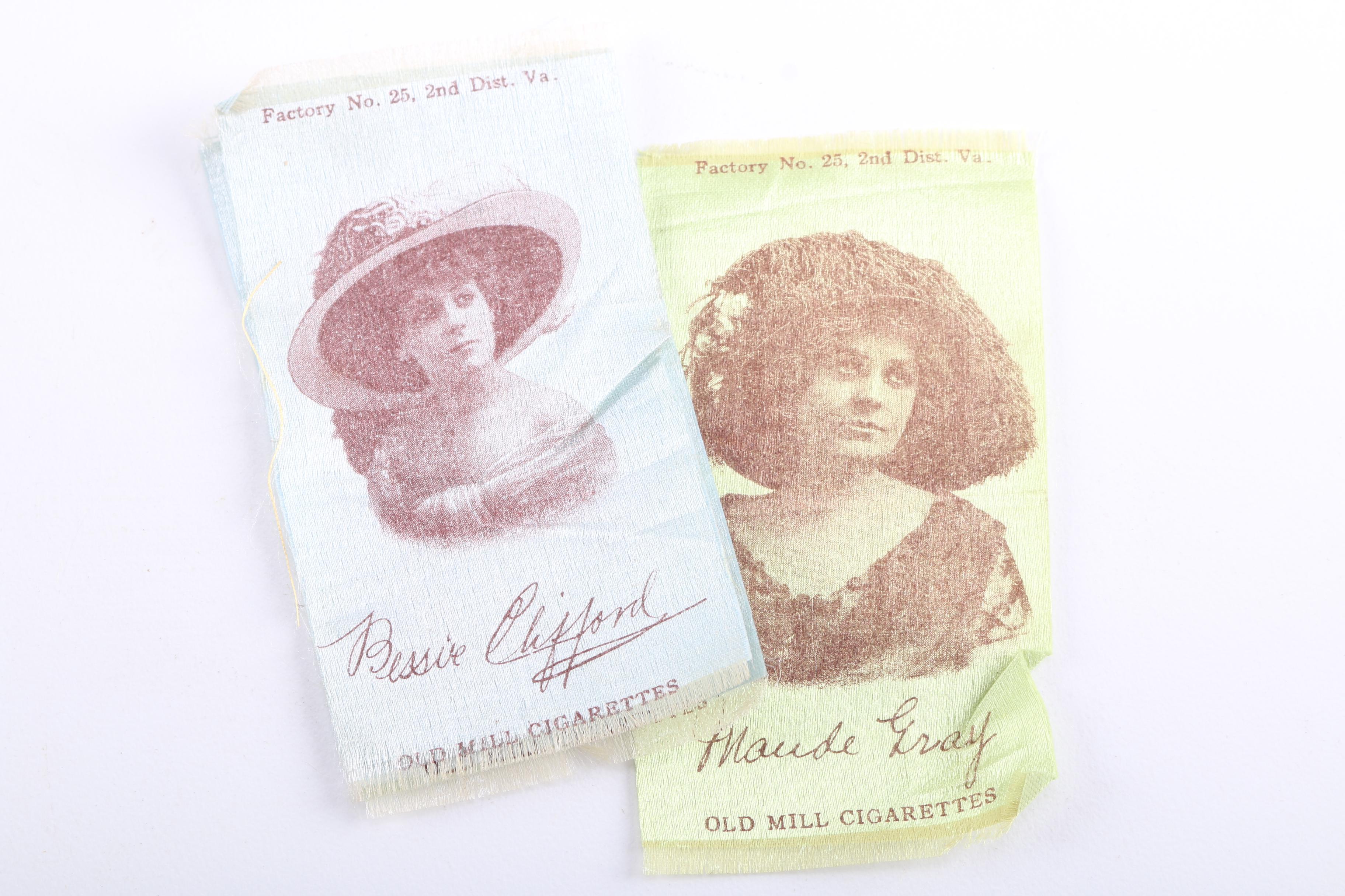Early 20th Century Old Mill Cigarette Actress Silks