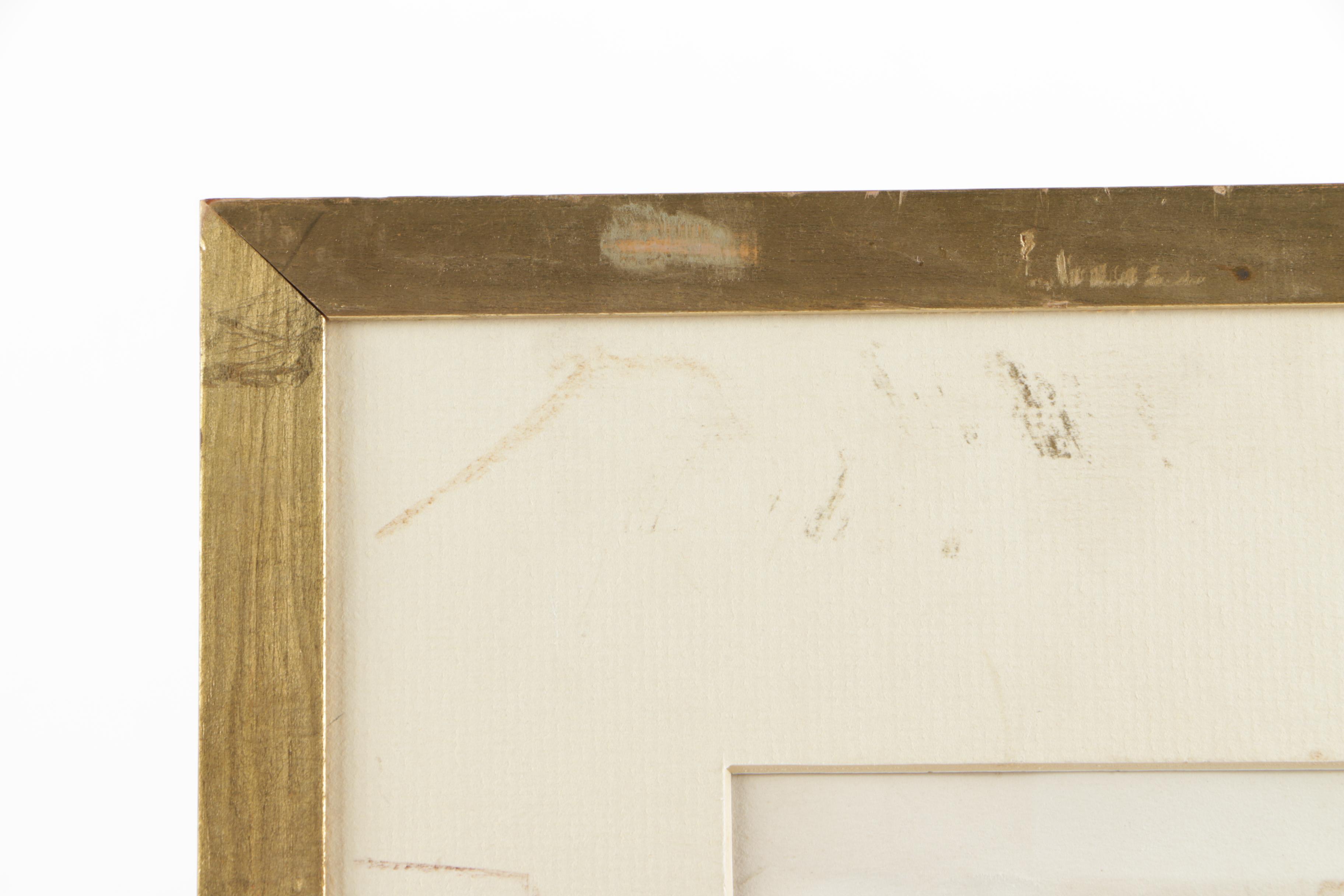 Verne Ink Drawing of a Silly Pantomime