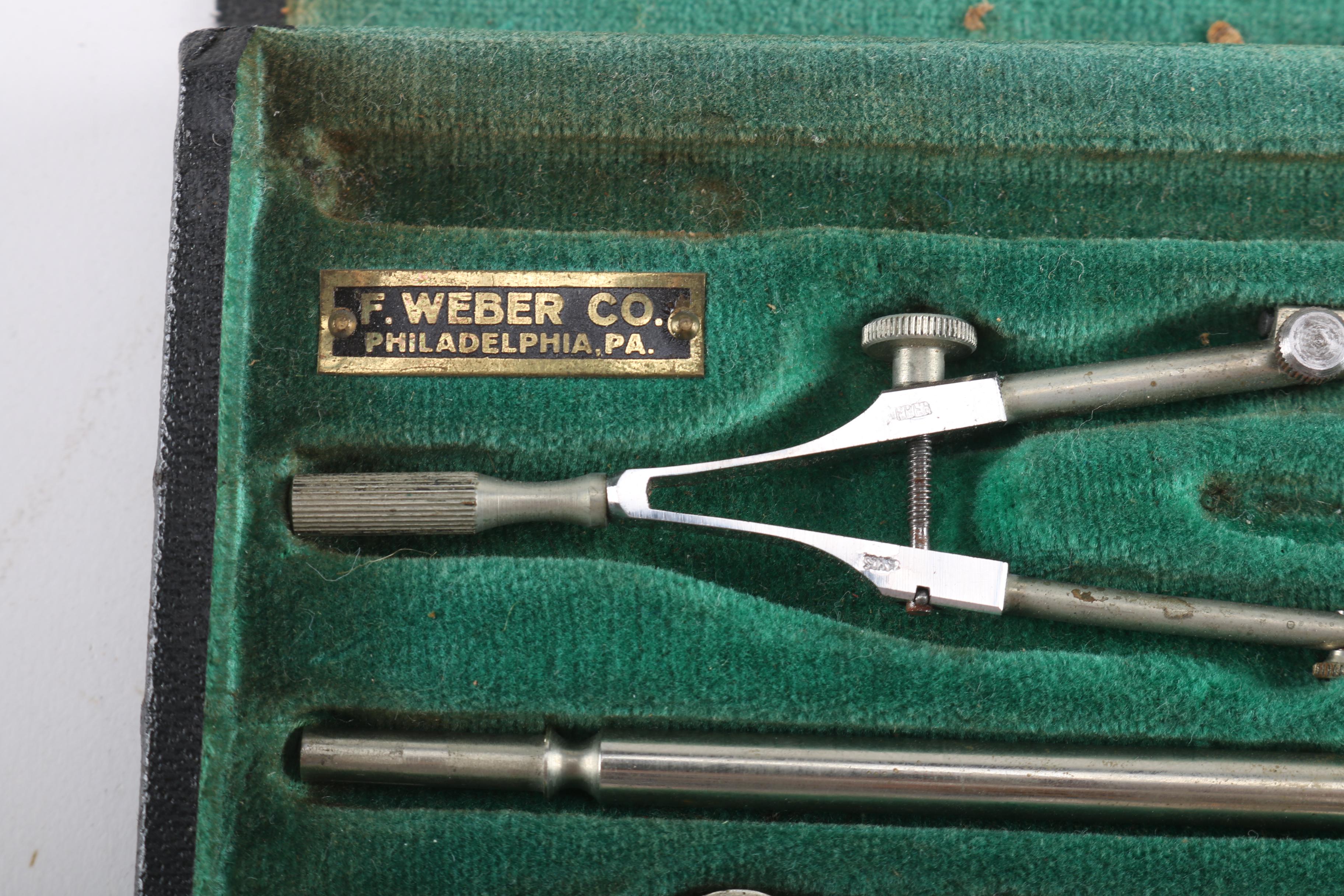 Vintage F. Weber Co. Drafting Set