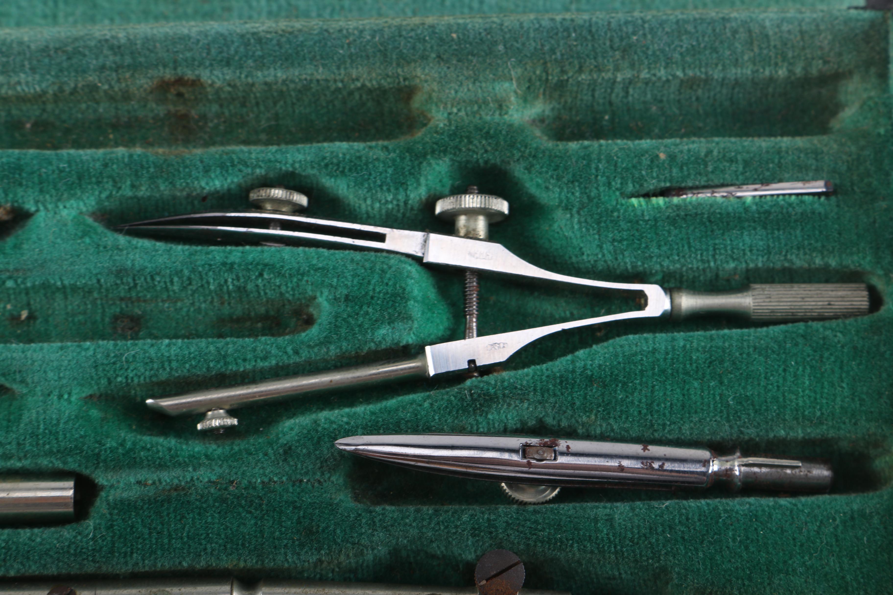 Vintage F. Weber Co. Drafting Set