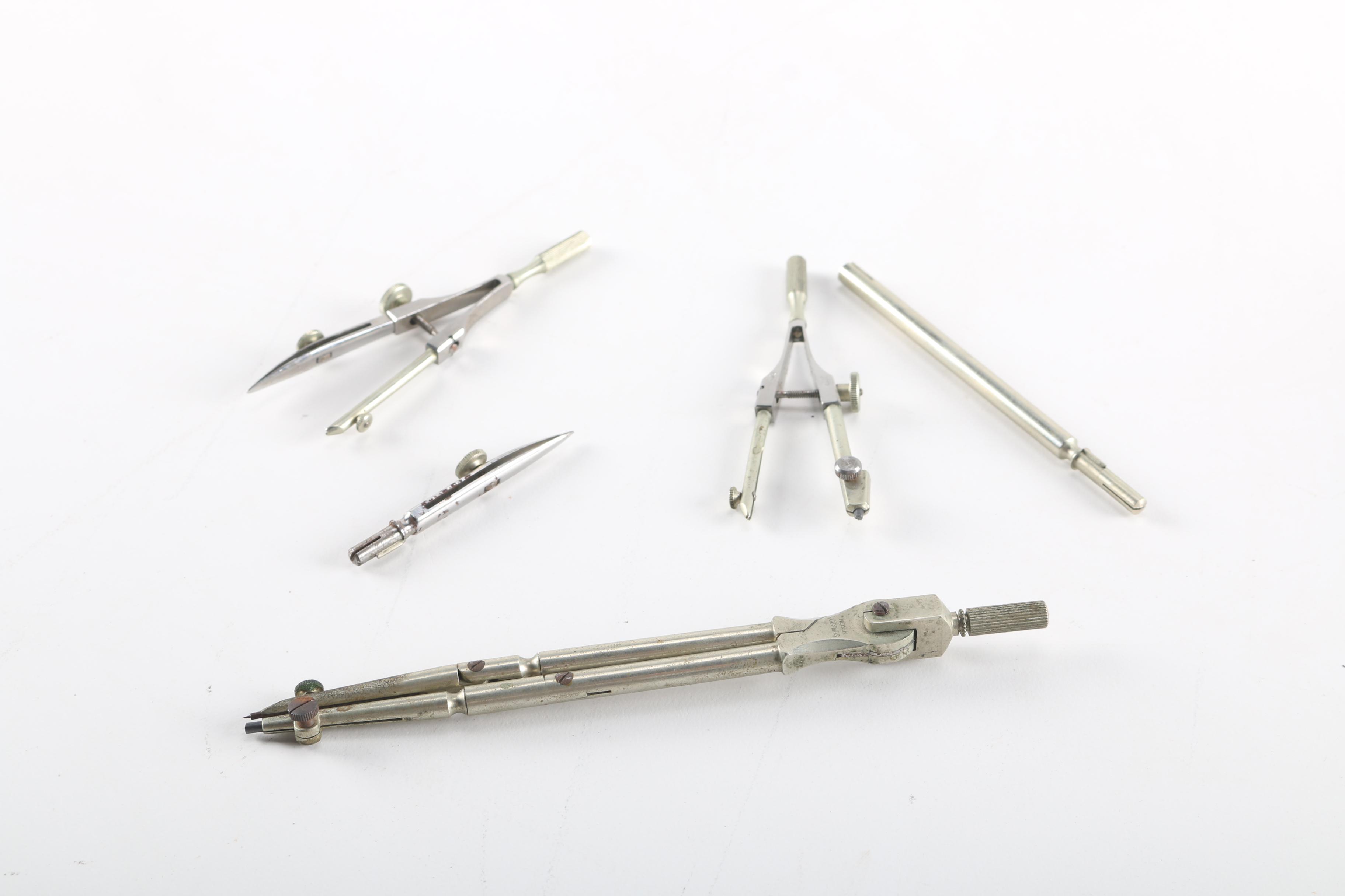 Vintage F. Weber Co. Drafting Set