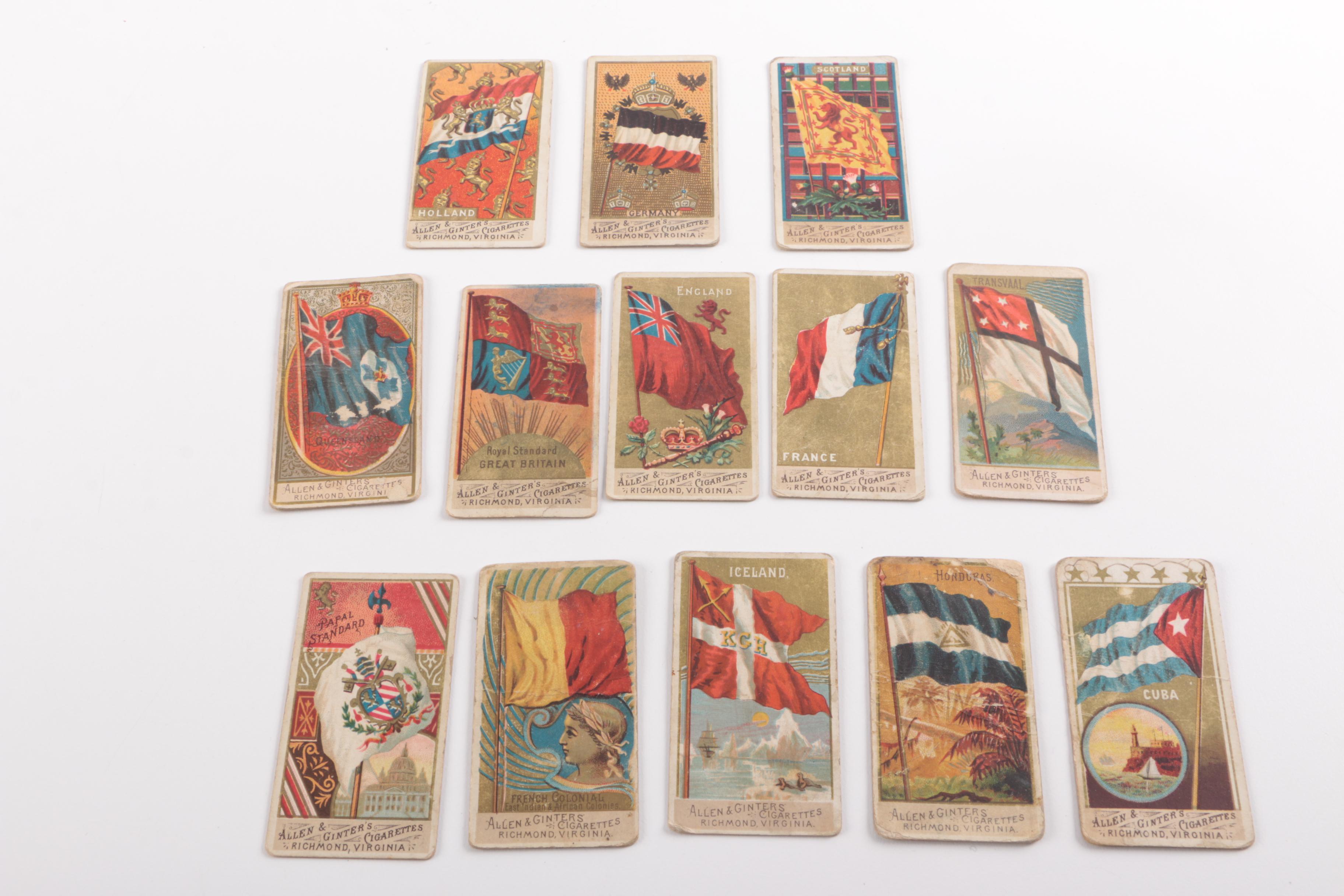 "Allen & Ginter's" Cigarette Advertising Cards