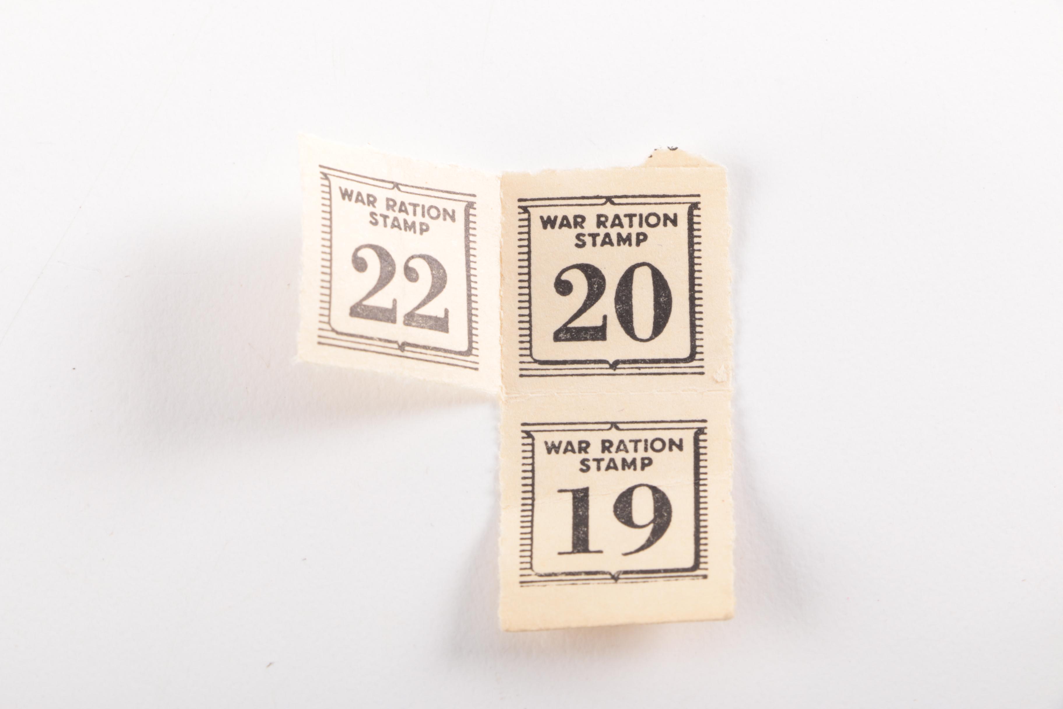 World War II War Ration Stamps