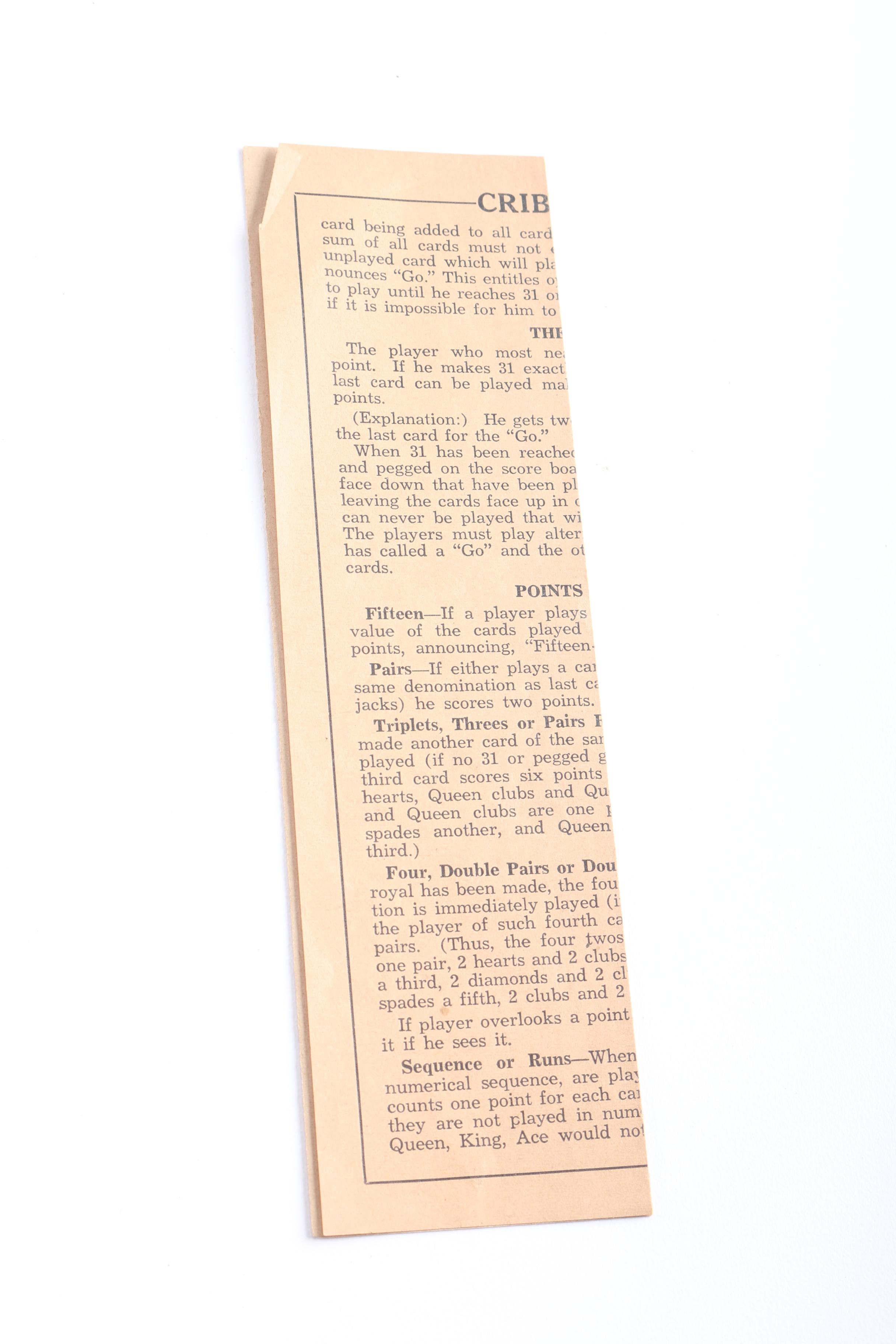 Handmade Dominoes and Drueke Cribbage Board