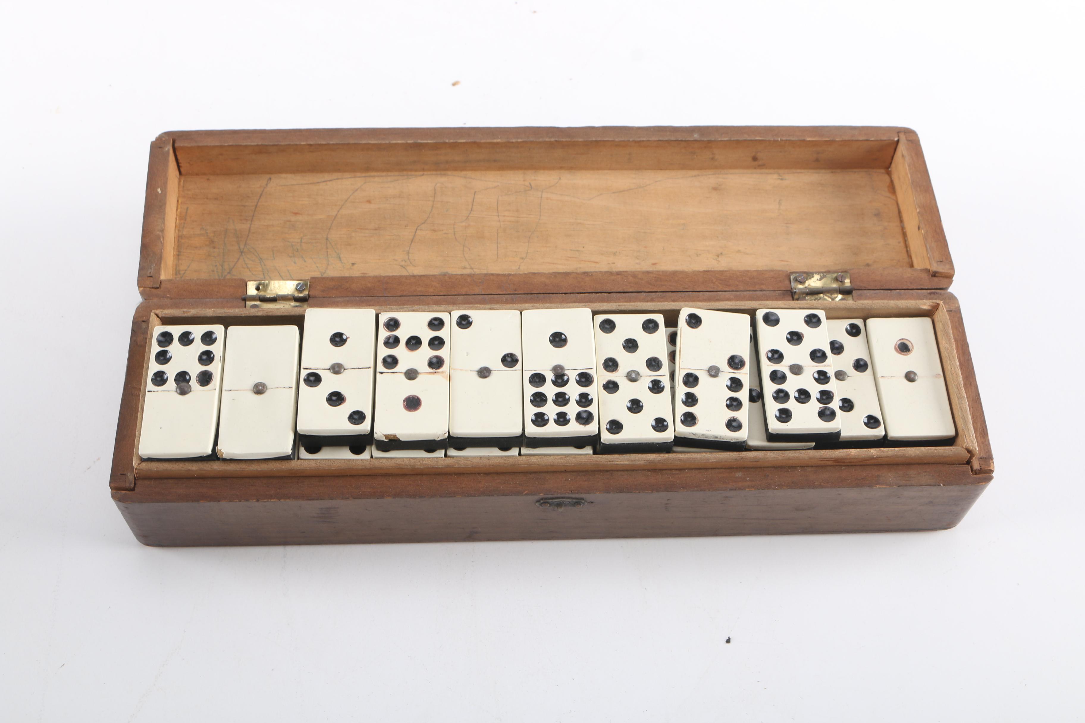 Handmade Dominoes and Drueke Cribbage Board