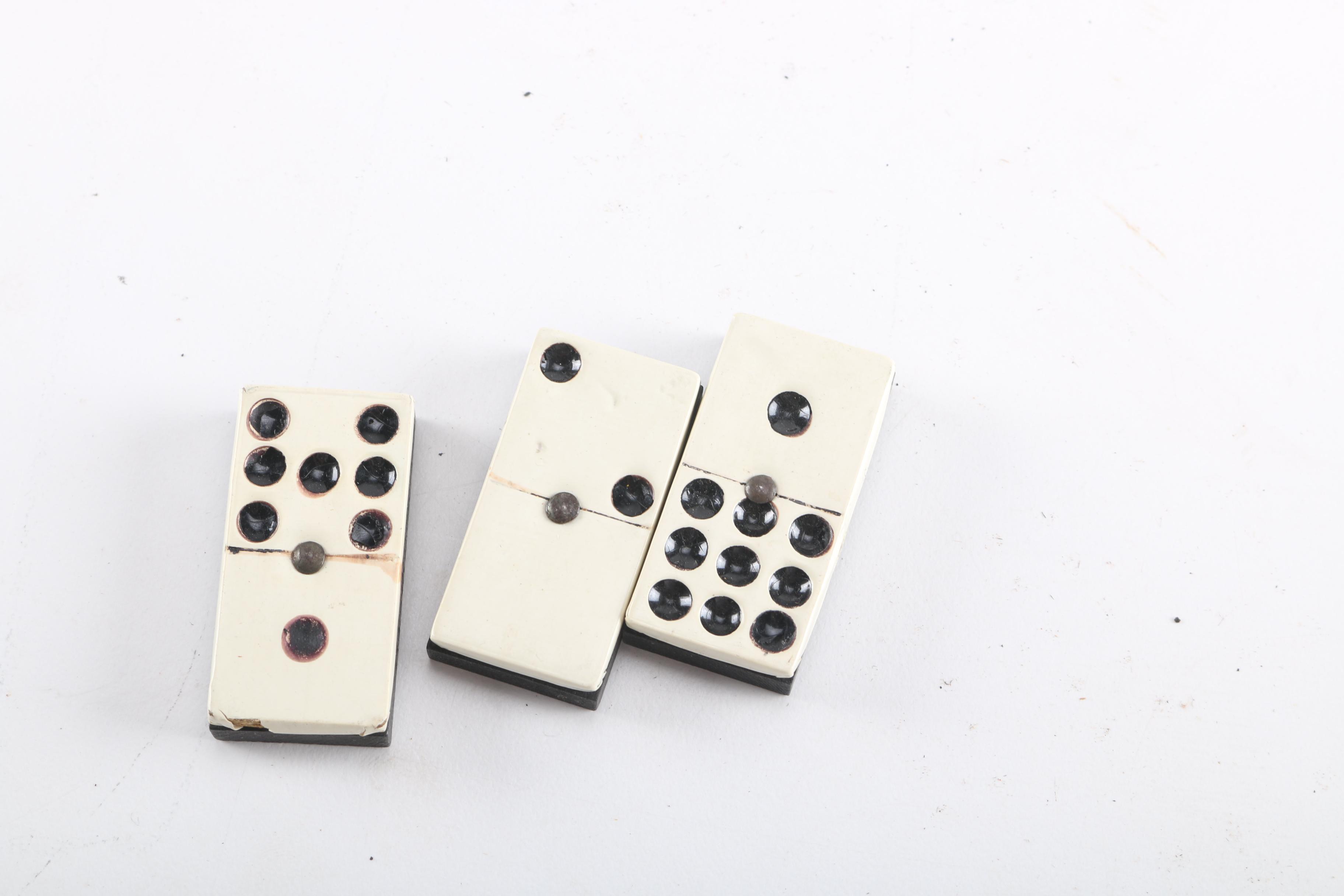 Handmade Dominoes and Drueke Cribbage Board