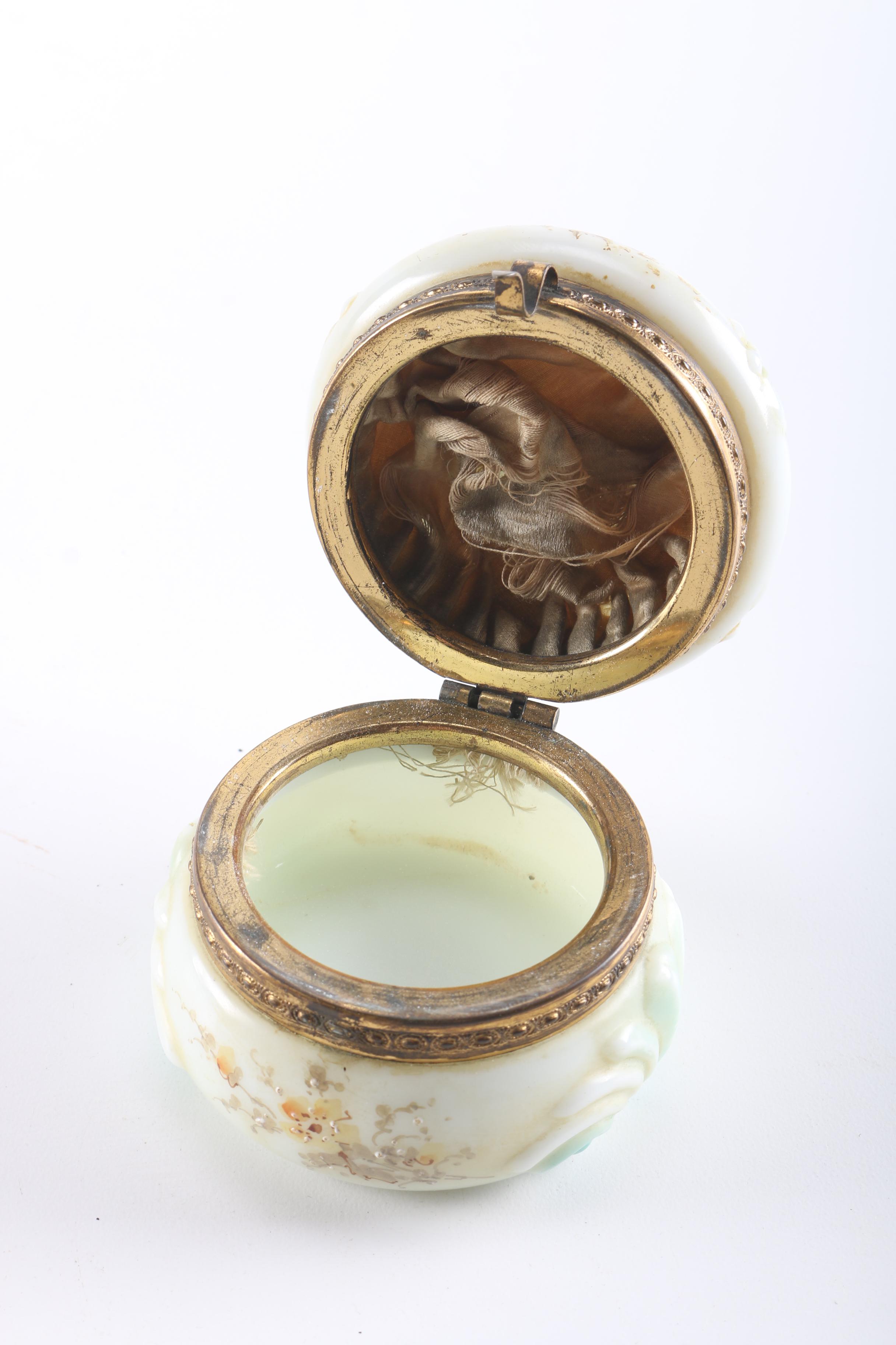 C.F. Monroe Wave Crest Trinket Box and Antique Shaving Mug