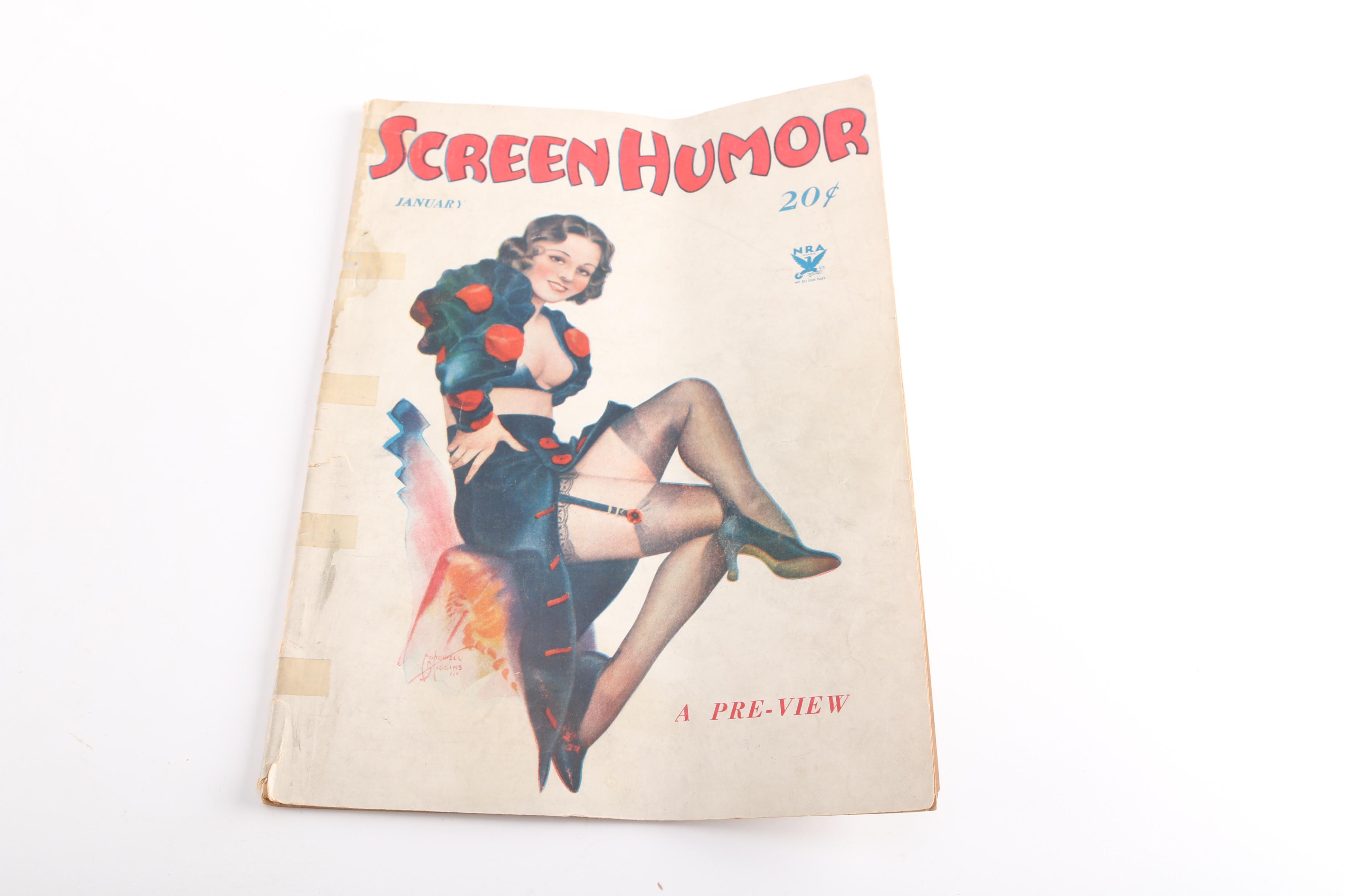 1930s "Film Fun" and "Screen Humor" Magazines