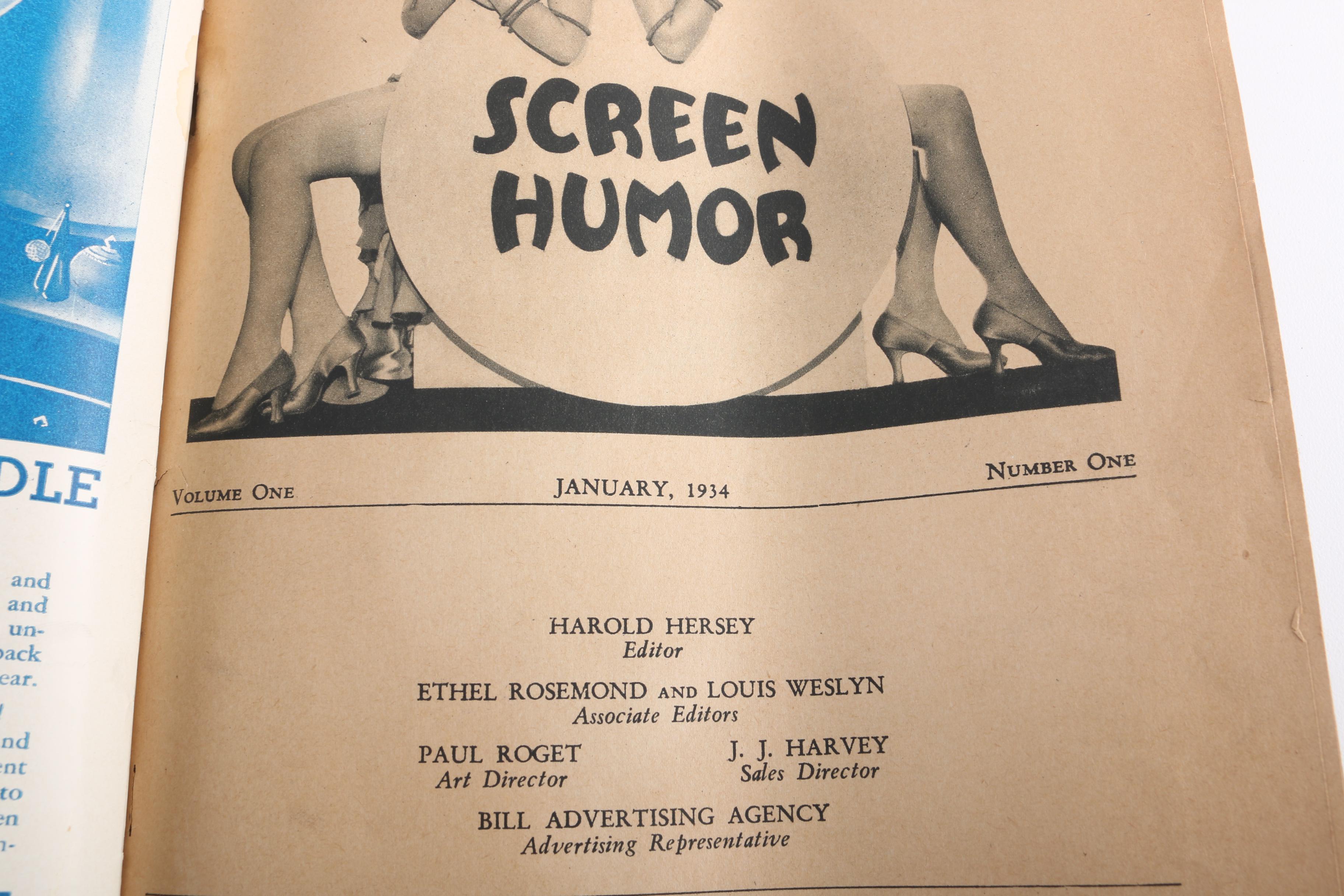 1930s "Film Fun" and "Screen Humor" Magazines