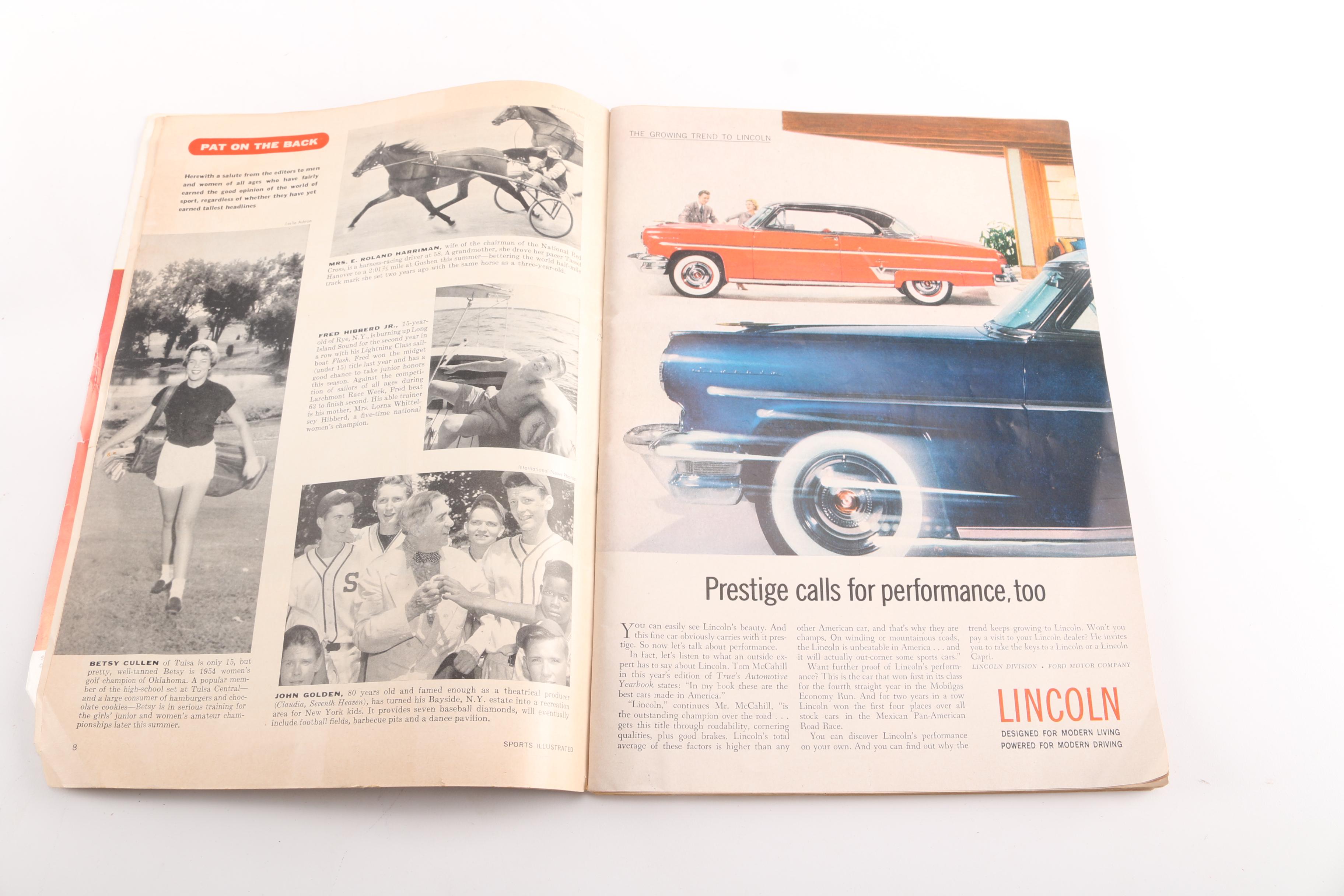 1954 First Issue "Sports Illustrated" Magazine