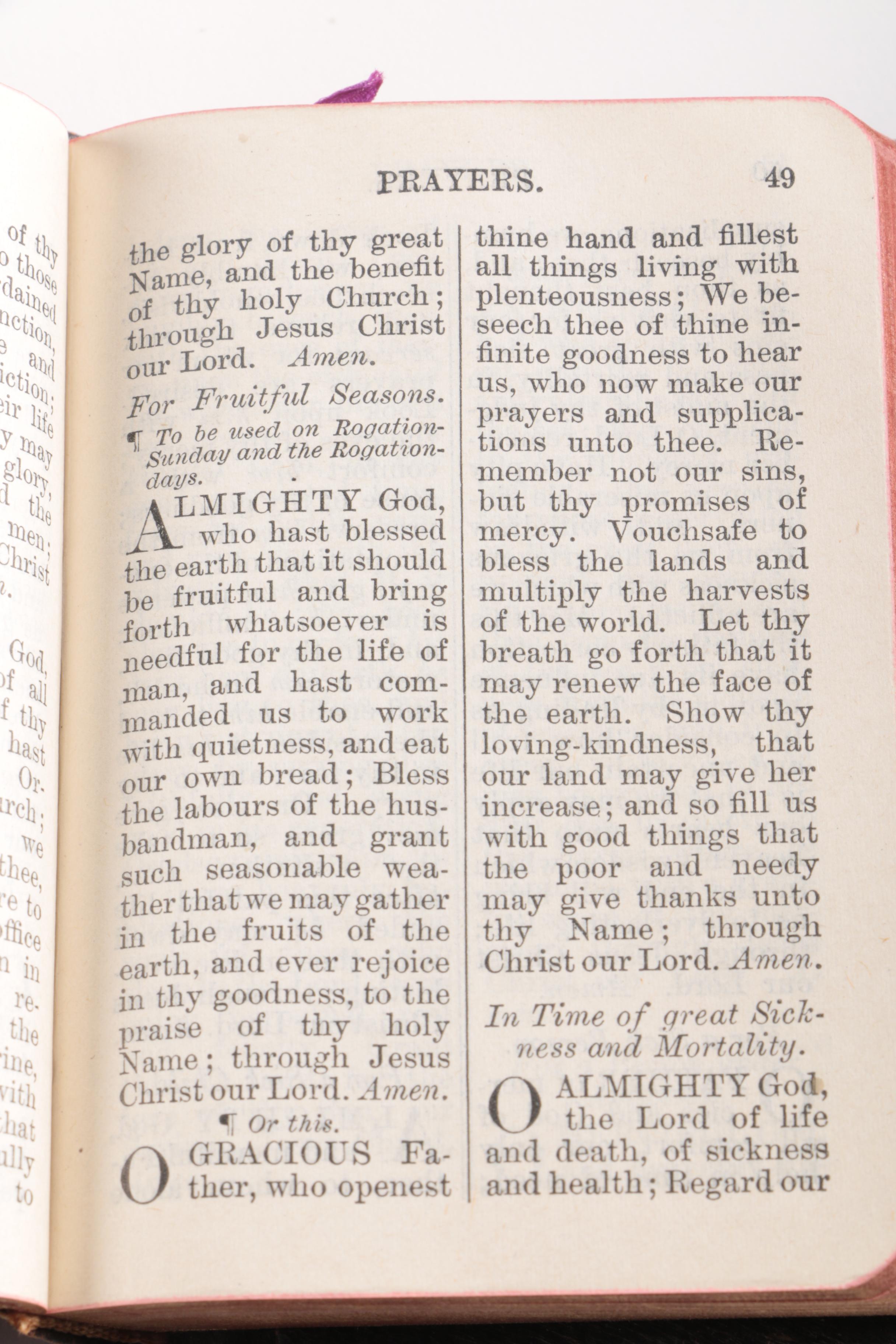 "The New Testament" and "Common Prayer" Book