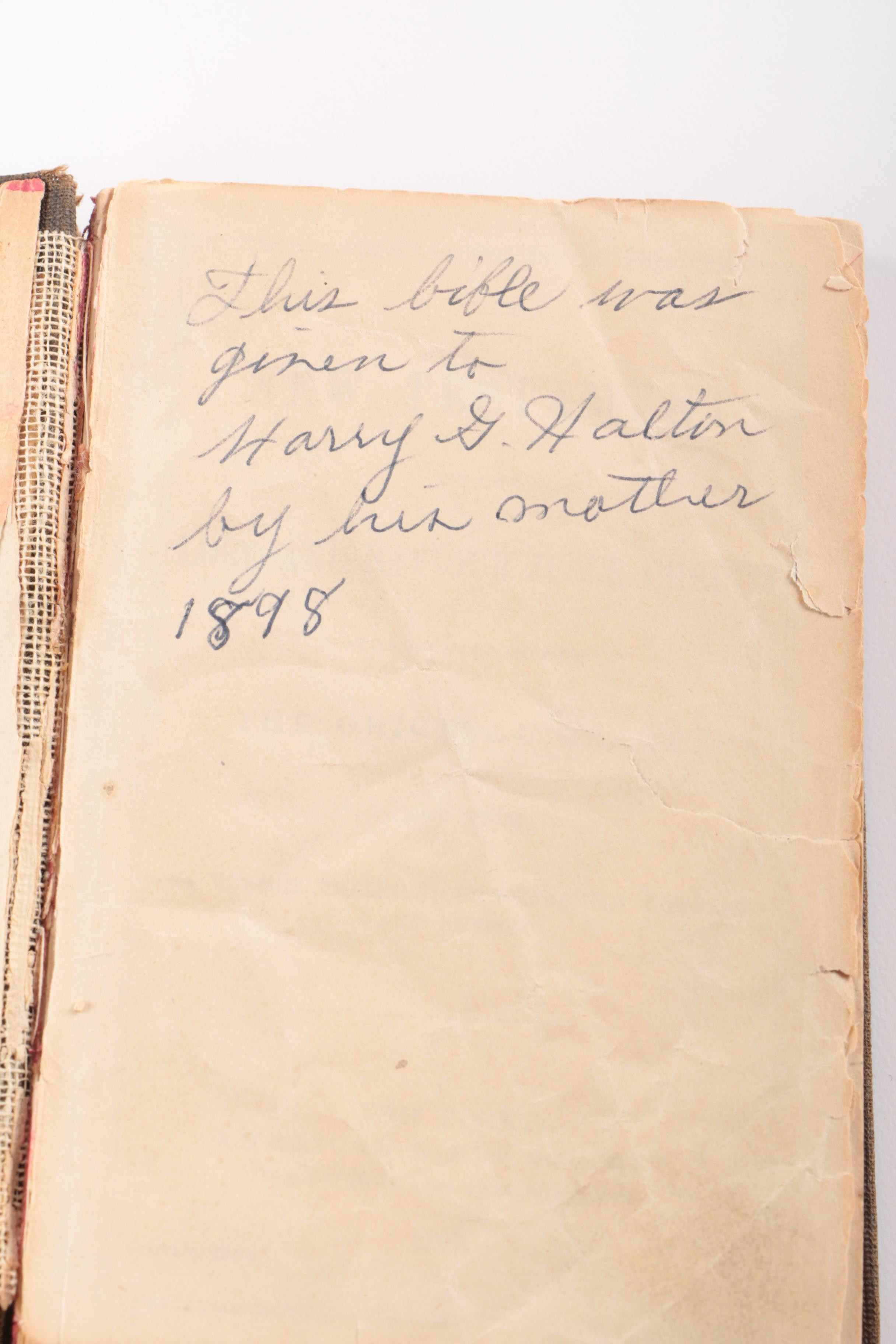 "The New Testament" and "Common Prayer" Book