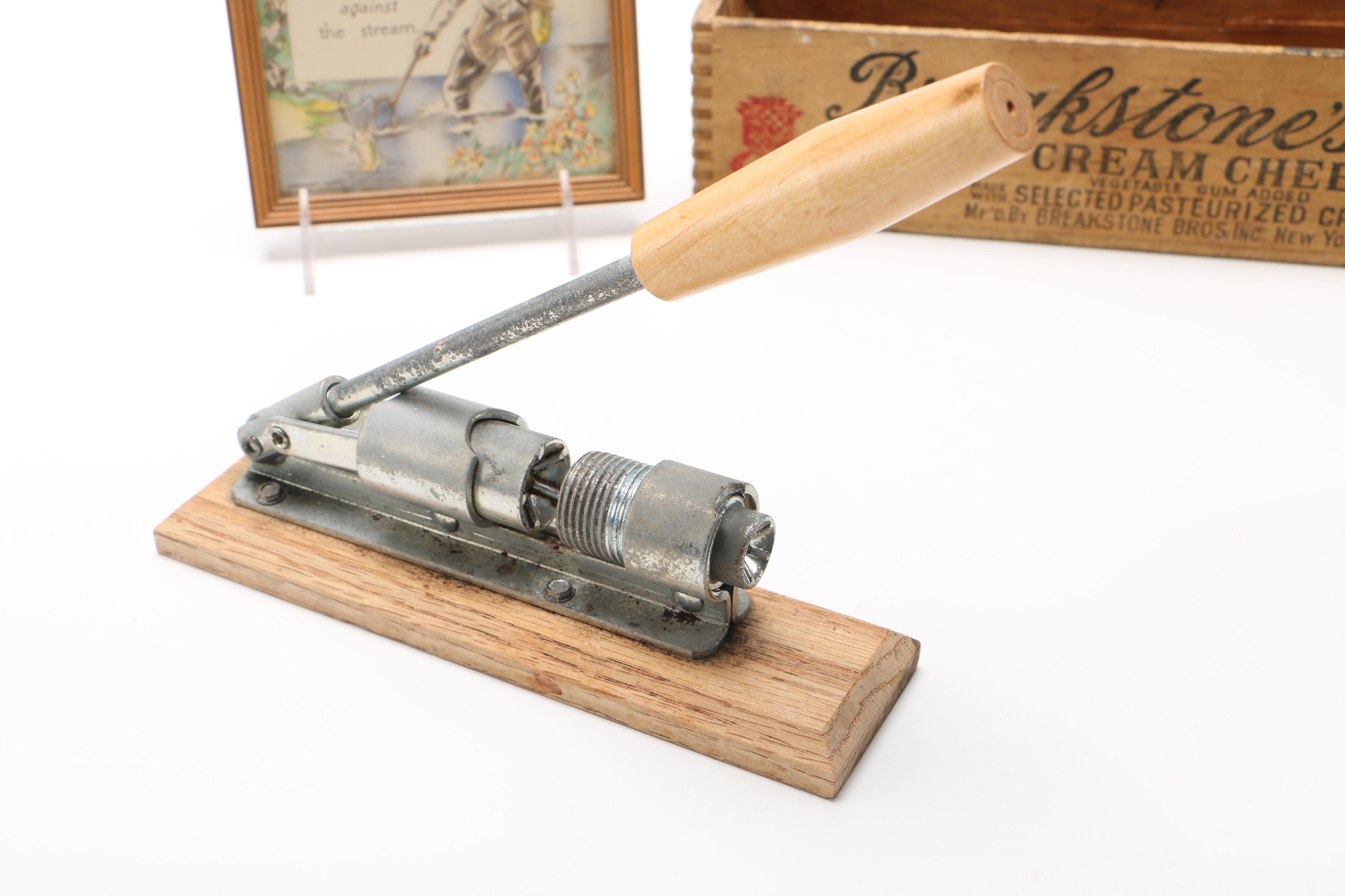 Decorative Items Featuring Breakstone's Cream Cheese Box