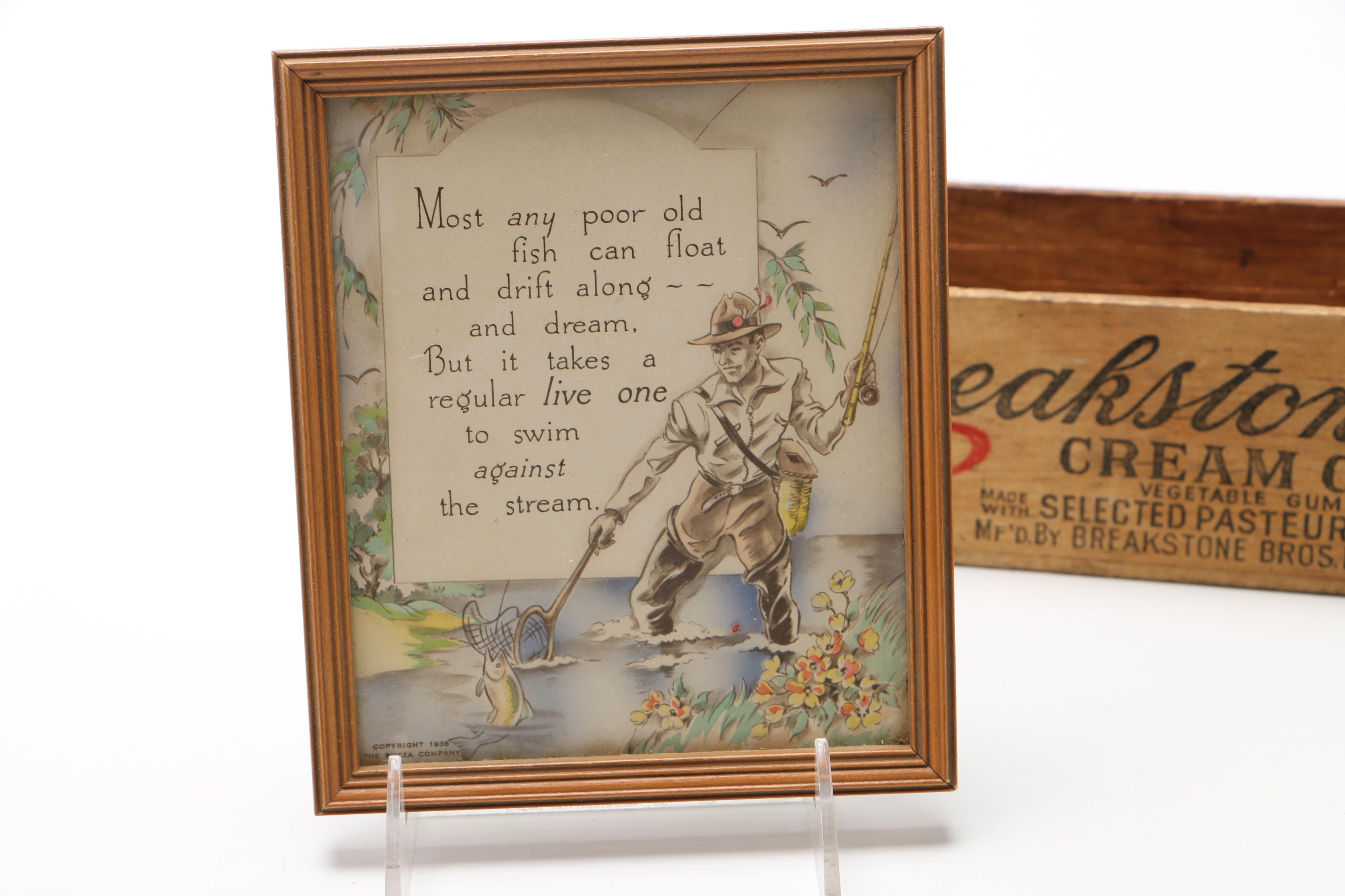 Decorative Items Featuring Breakstone's Cream Cheese Box