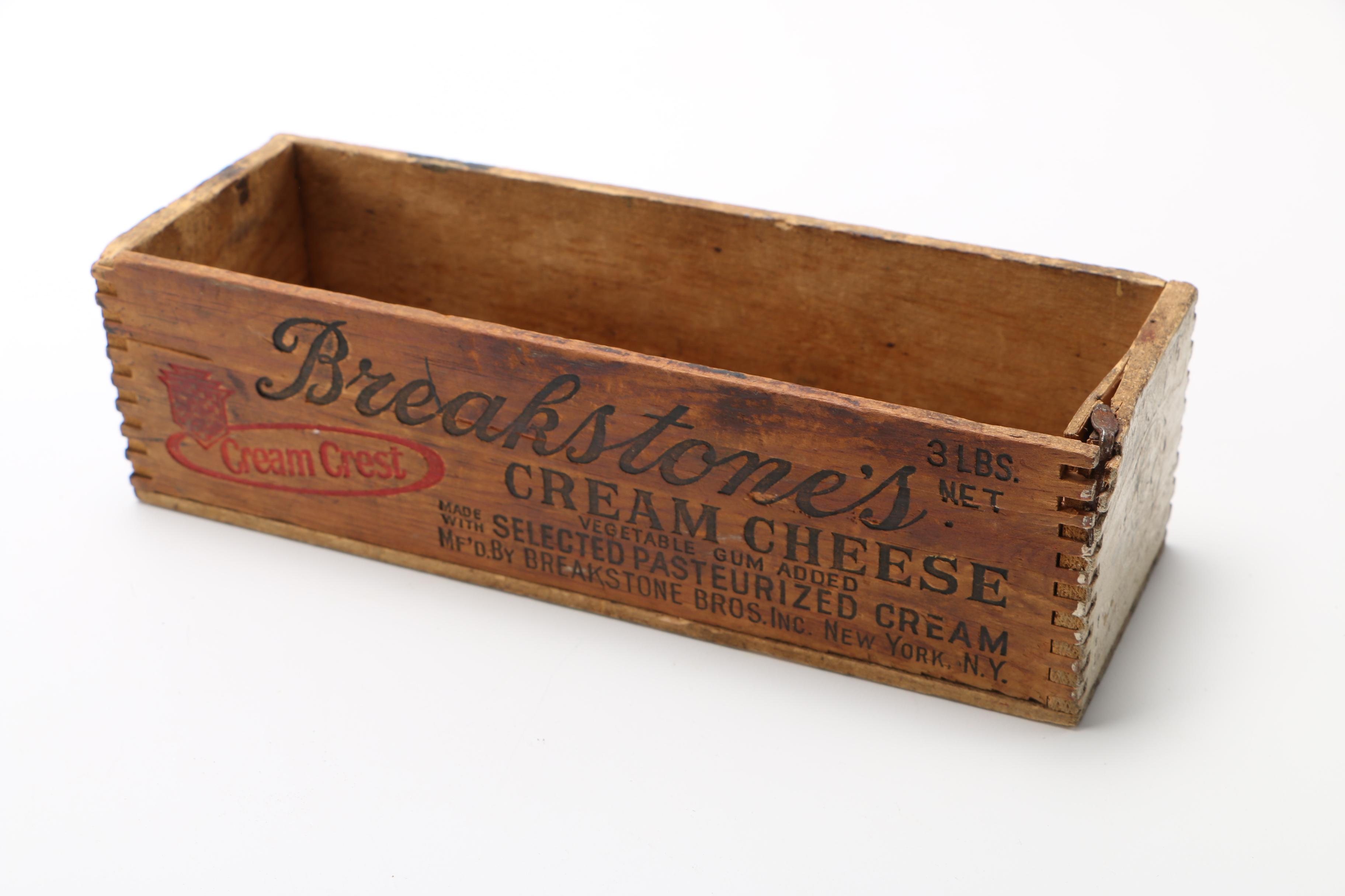 Decorative Items Featuring Breakstone's Cream Cheese Box