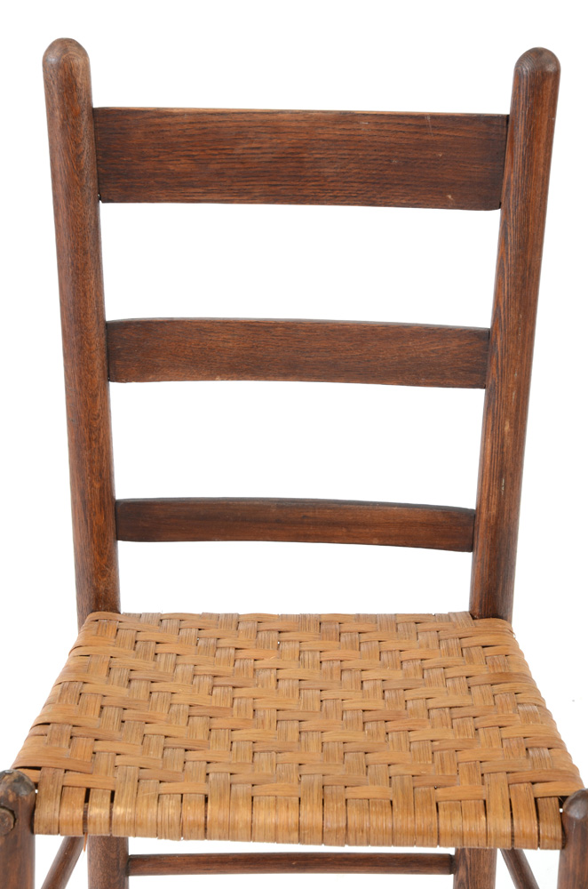 Antique Rush Seat Side Chair