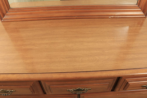 Vintage Seven-Drawer Dresser With Mirror by Sumter Cabinet Co.